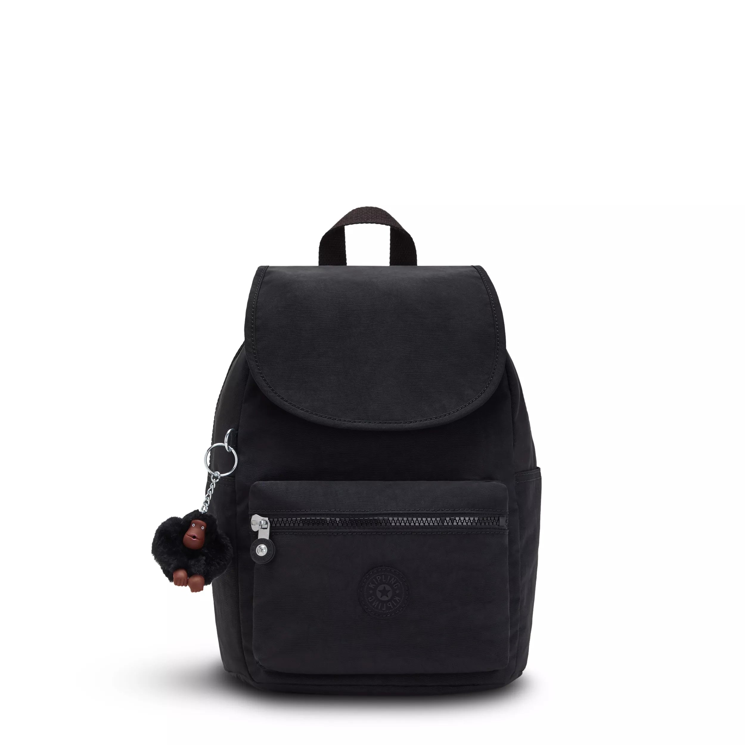 Kipling Ezra S in Black Tonal — front view