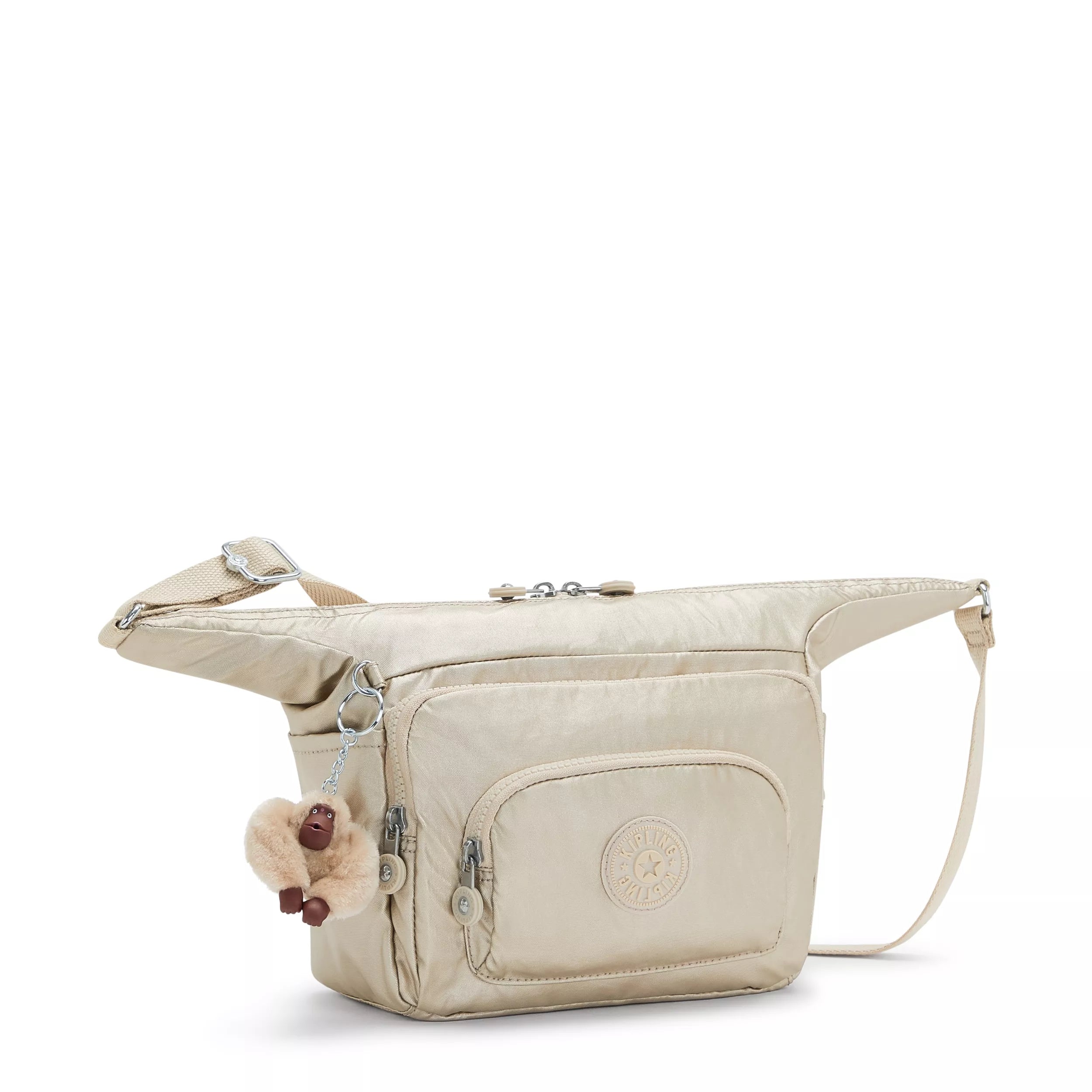 Kipling Erica S in Starry Gold Metallic — angle view 3
