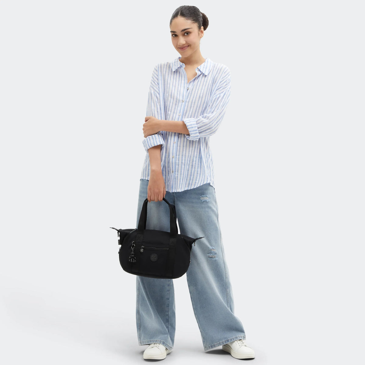 Kipling Art Mini Shoulder Bag in Infinite Black — lifestyle 2