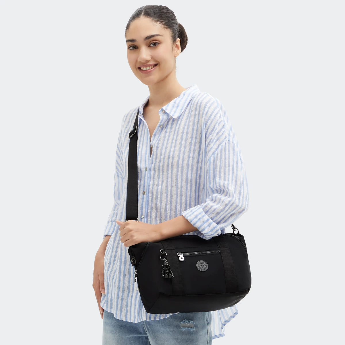Kipling Art Mini Shoulder Bag in Infinite Black — lifestyle 3
