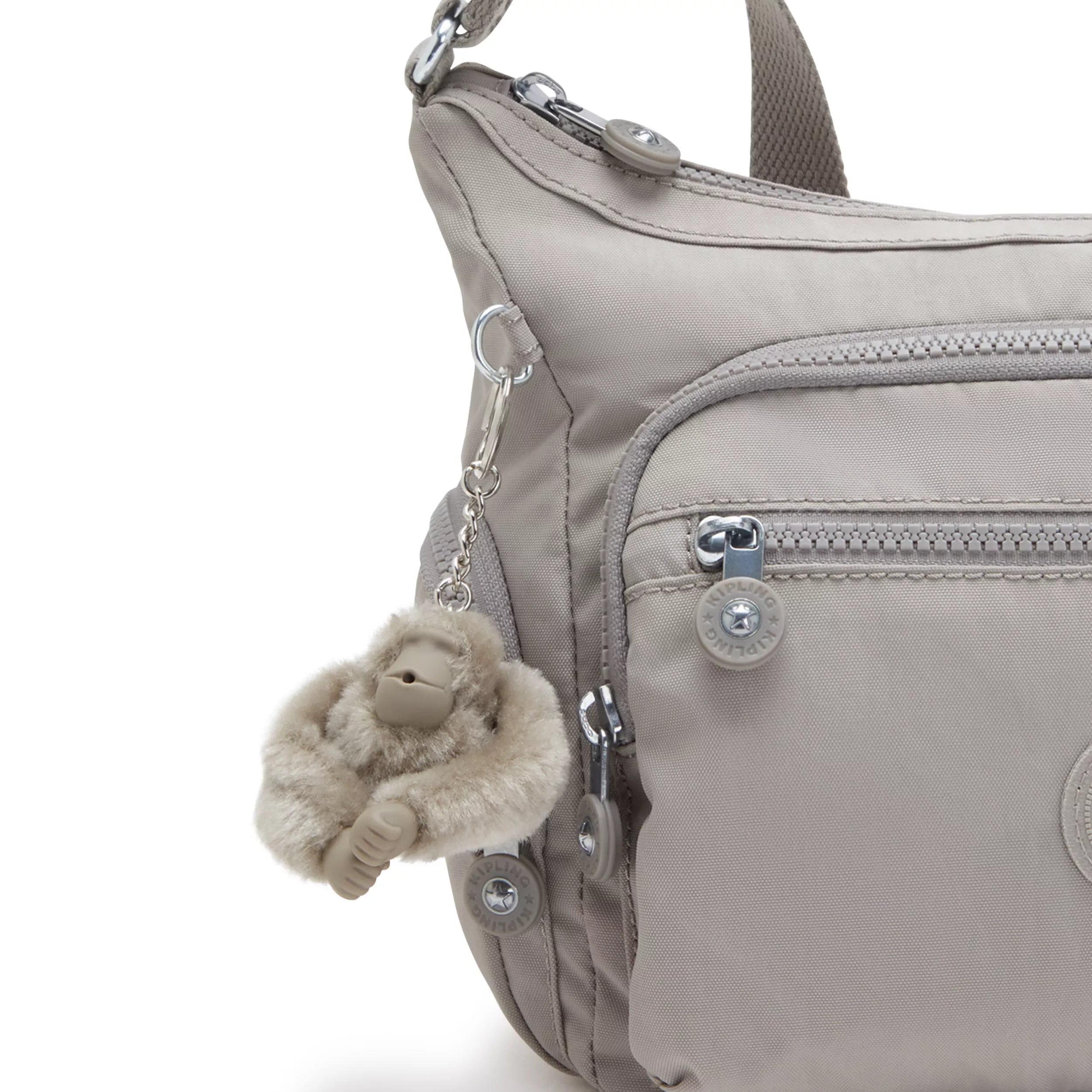 Kipling Gabbie S in Grey Gris — detail view