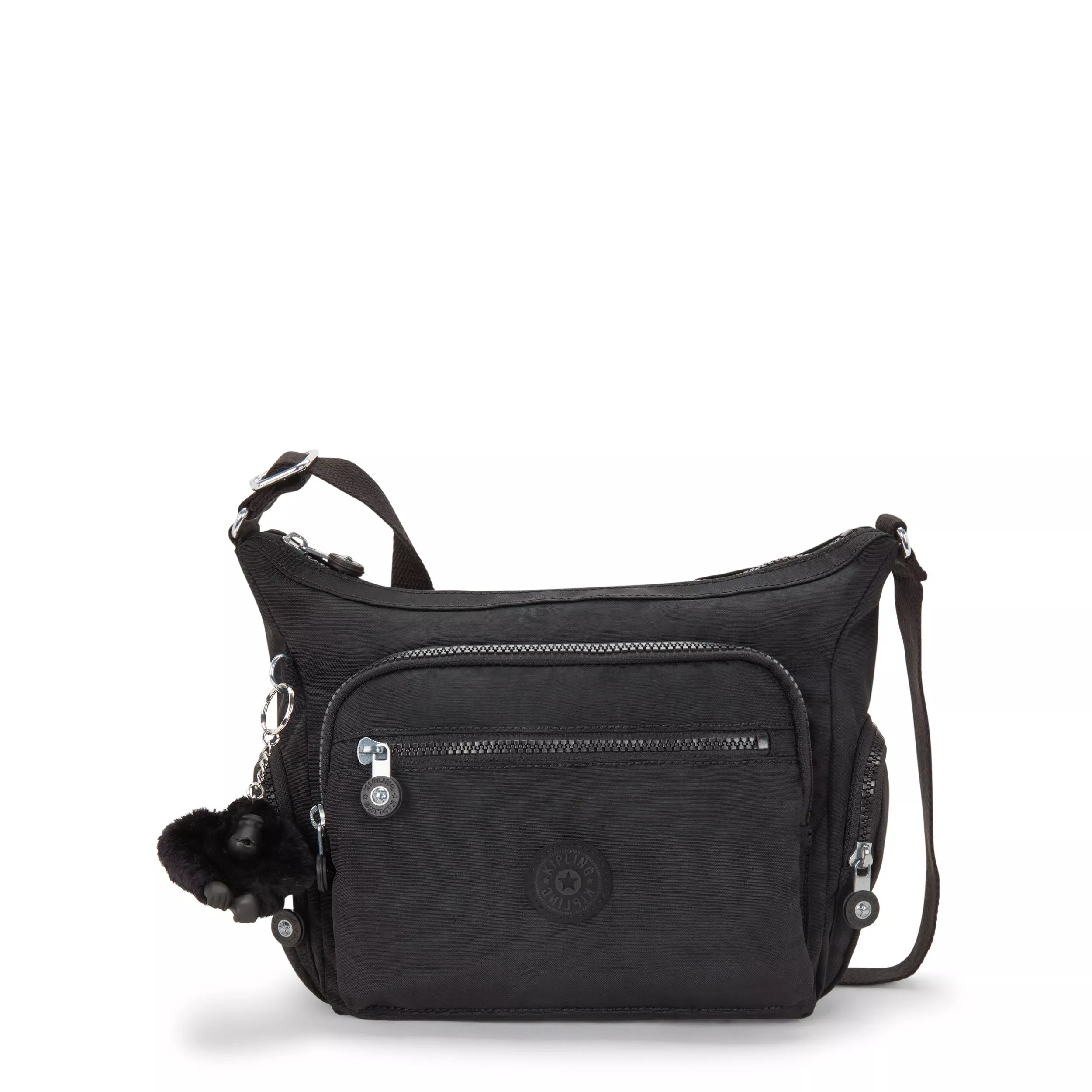 Kipling Gabbie S in Black Noir — front view