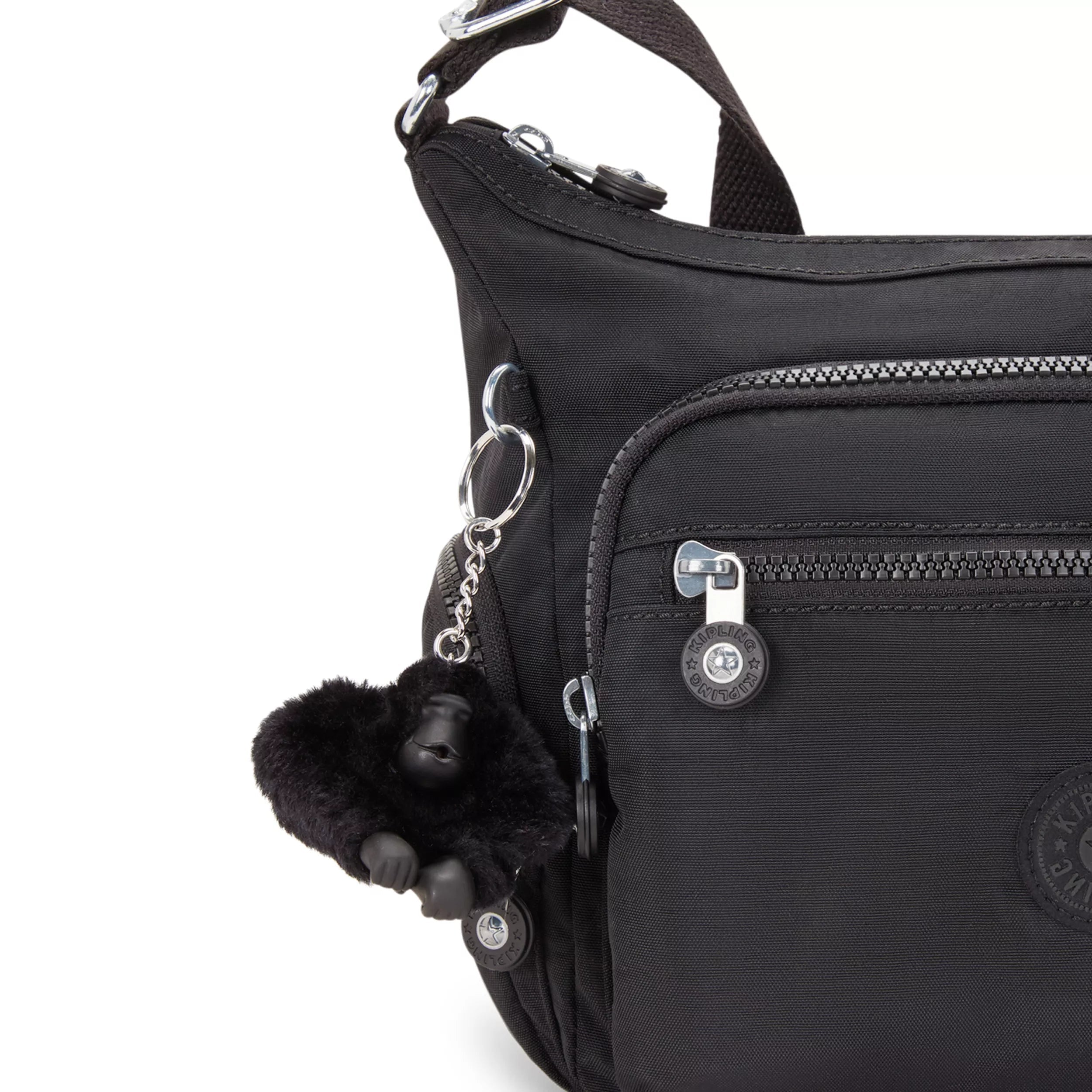 Kipling Gabbie S in Black Noir — detail view