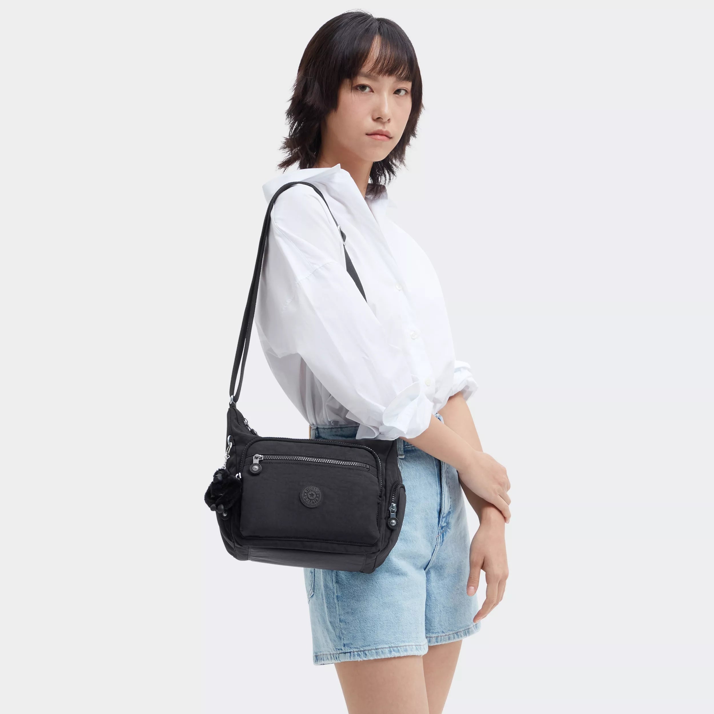Kipling Gabbie S in Black Noir — back view