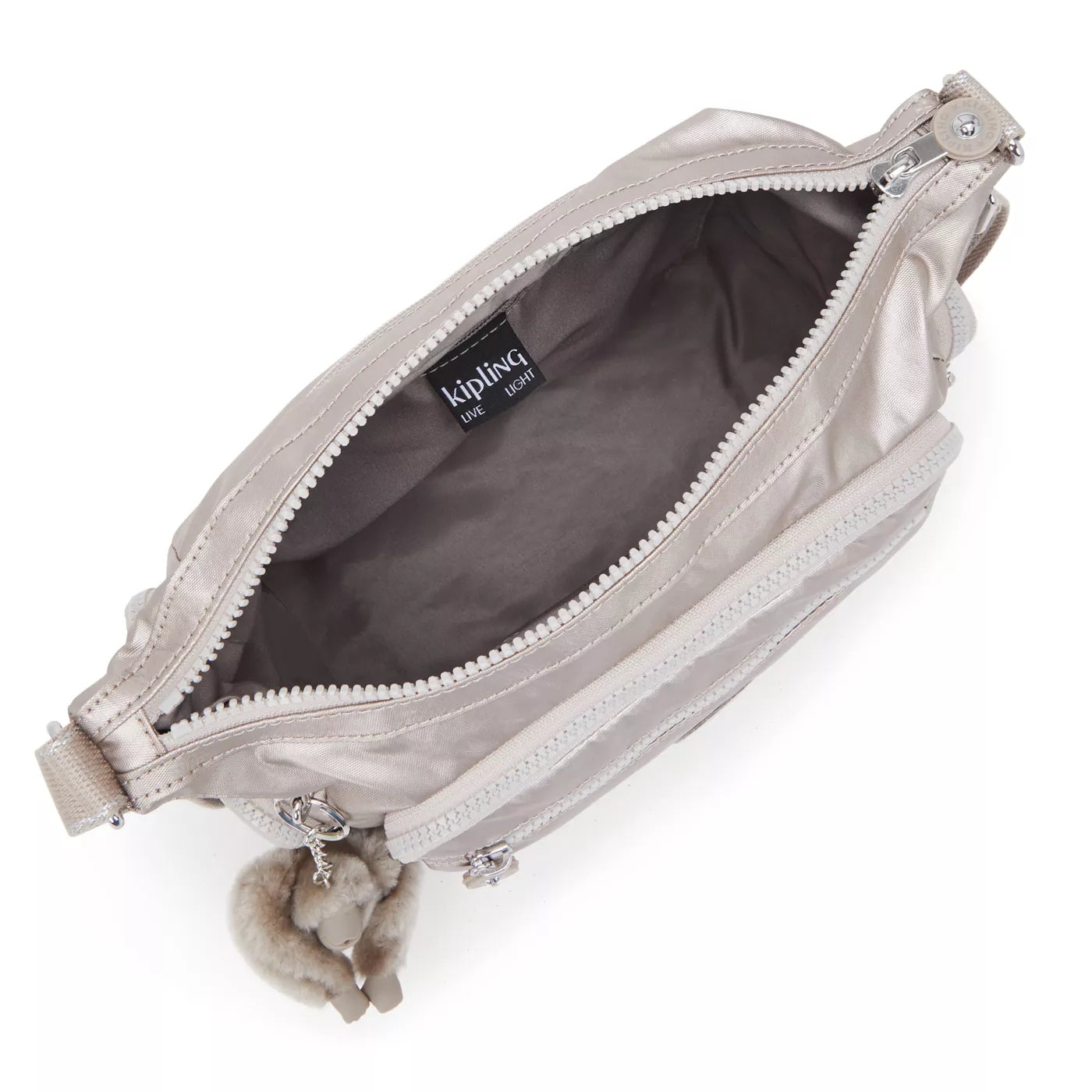 Kipling Gabbie S in Metallic Glow — angle view 2