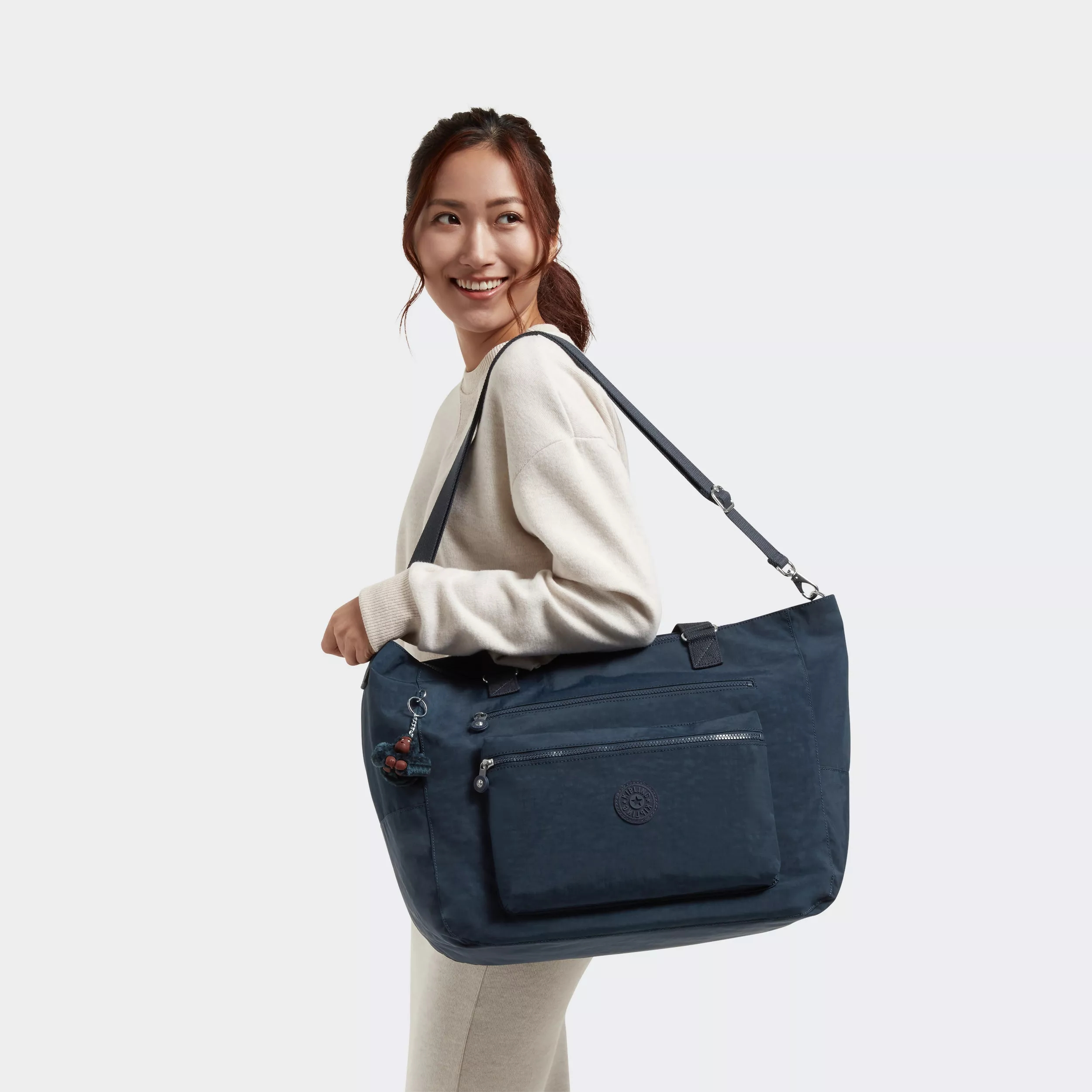 Kipling Isaac in True Blue Tonal — back view