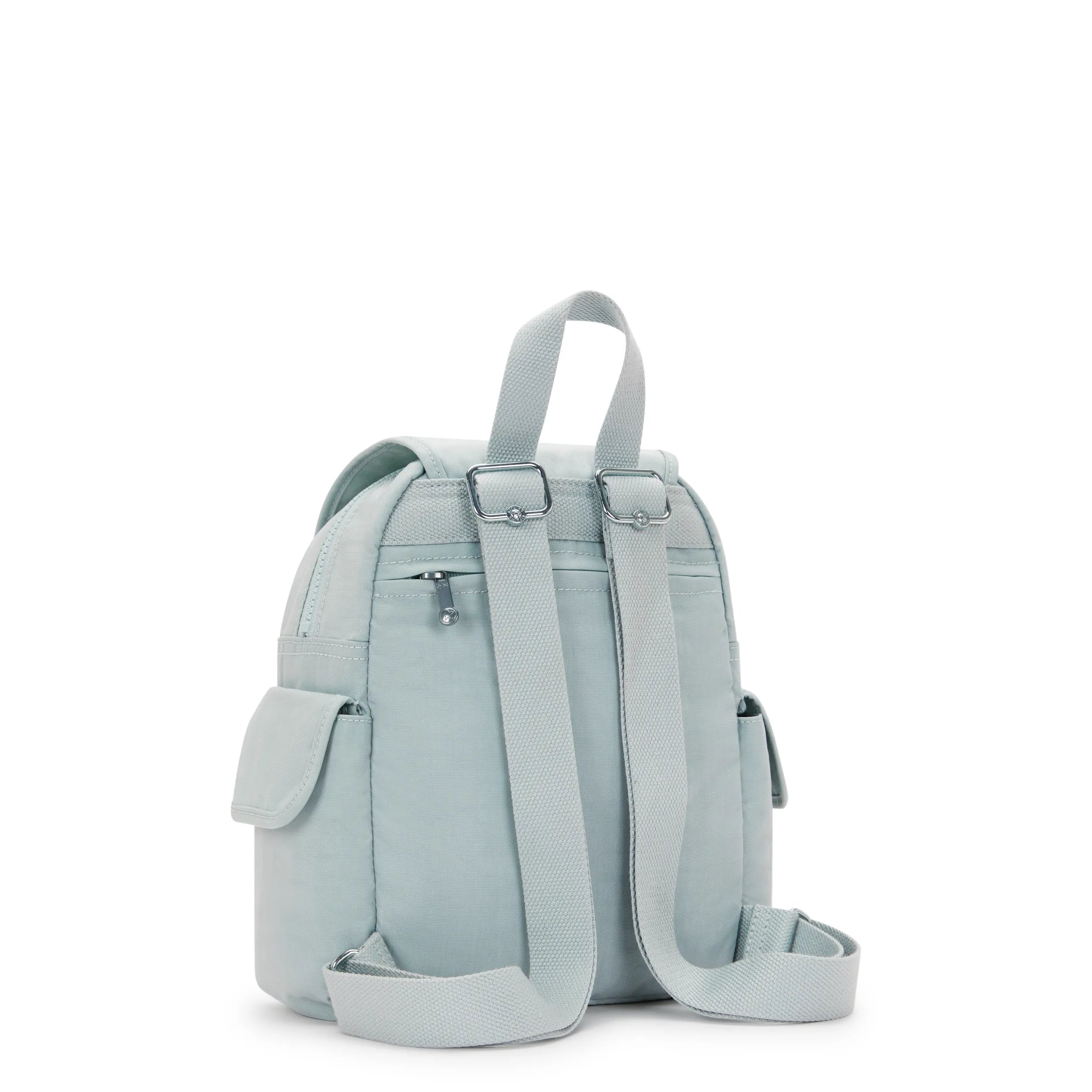 Kipling City Pack Mini in Breezy Blue — angle view 2