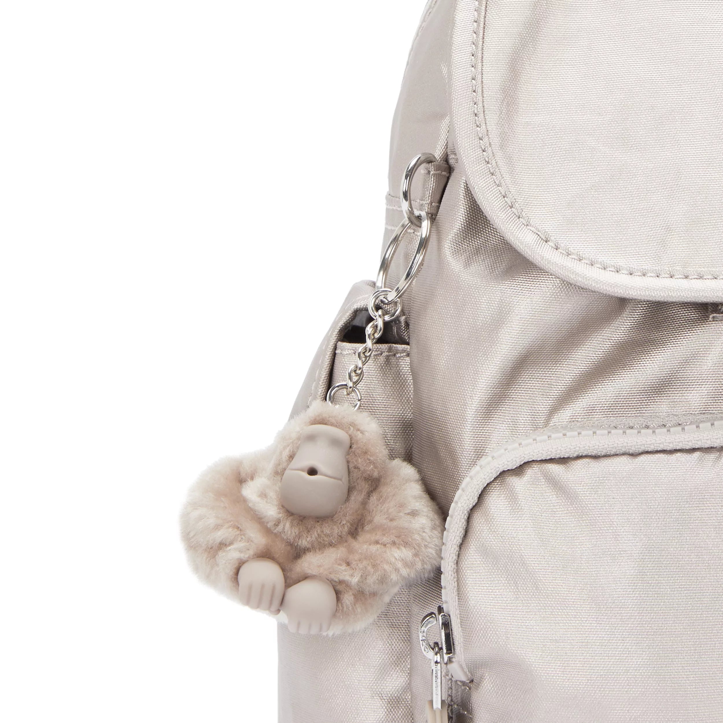 Kipling City Pack Mini in Metallic Glow — interior view