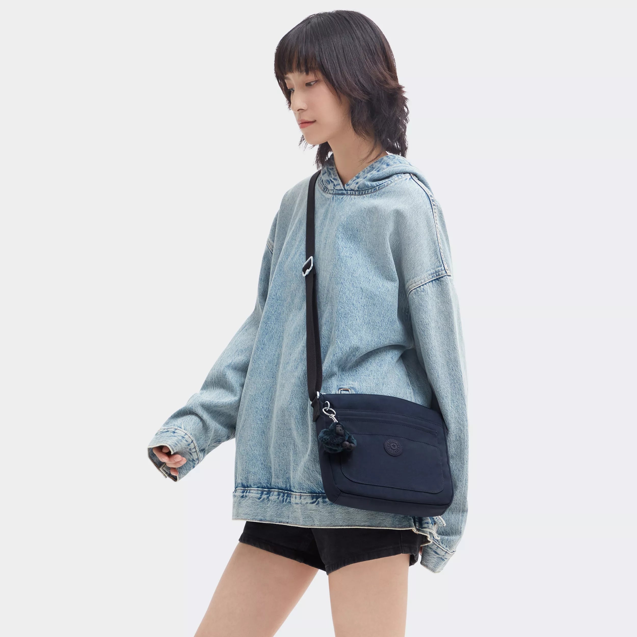 Kipling Sebastian in Blue Bleu 2 — back view