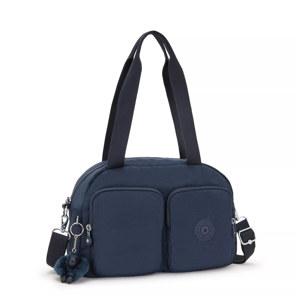 Kipling Cool Defea Shoulder Bag in Blue Bleu 2 — angle view 2