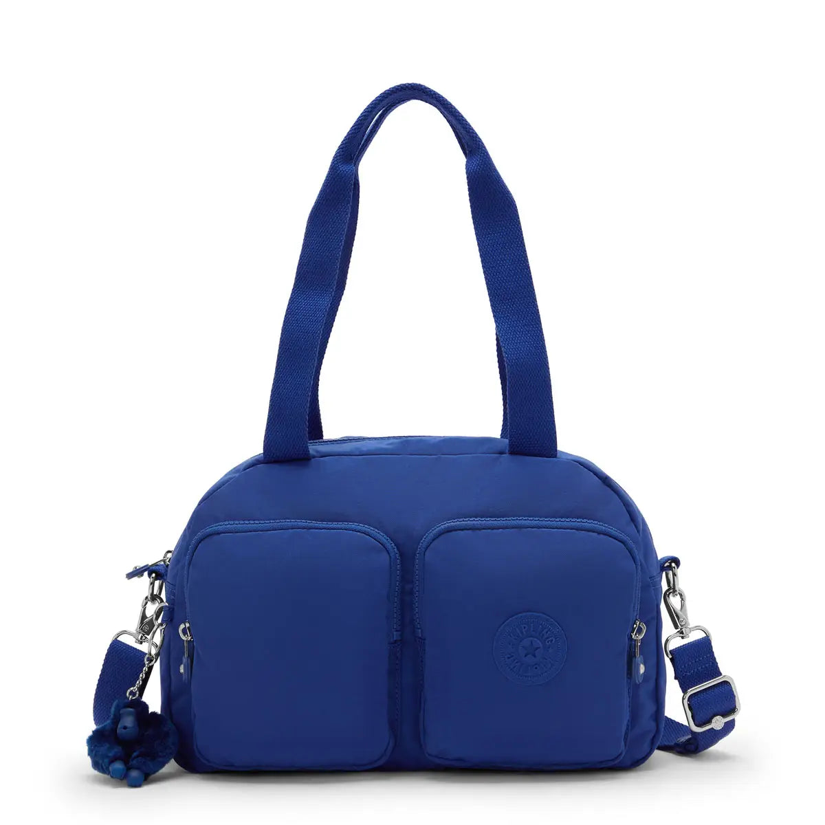 Kipling Cool Defea Shoulder Bag in Blazing Blue — front view