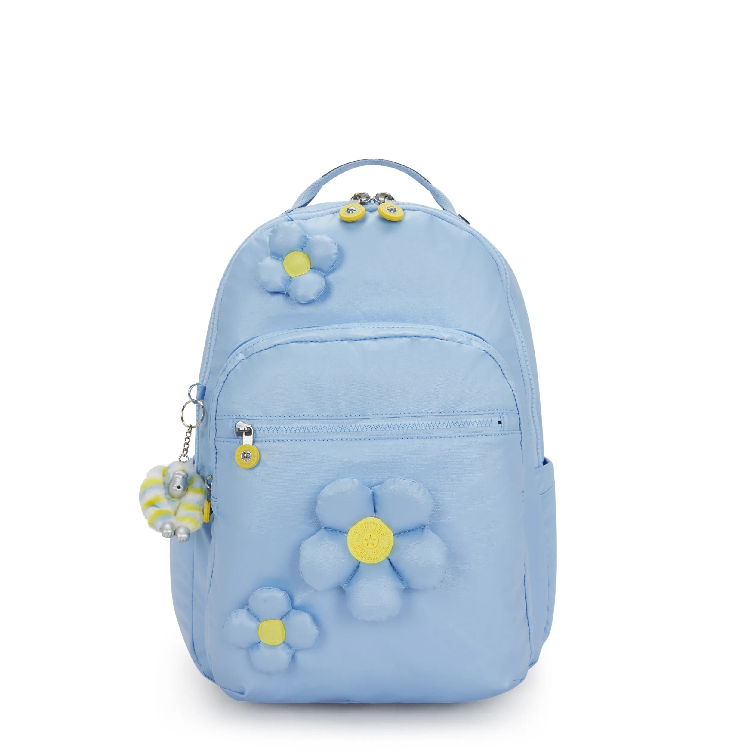 Kipling Seoul Lap in Bloom Crush Metallic — front view