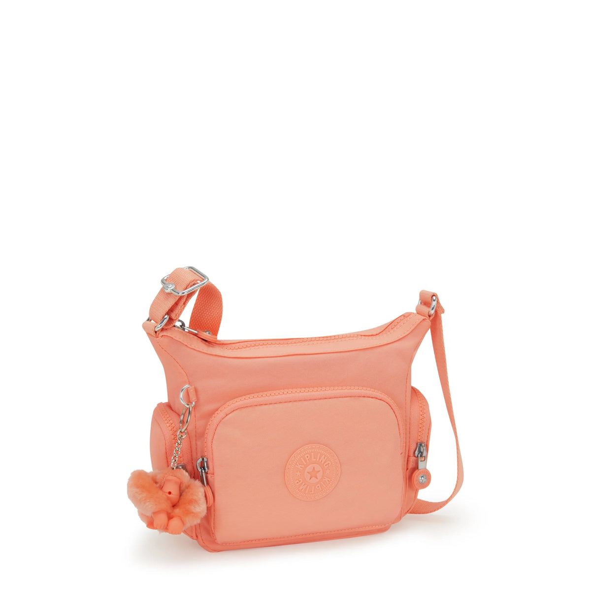 Kipling Gabbie Mini  Crossbody Bag in Pinky Orange — angle view 2