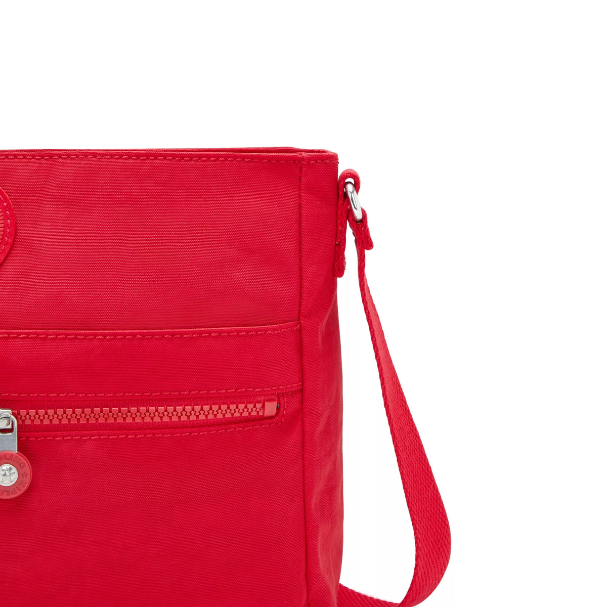 Kipling New Angie Crossbody Bag in Red Rouge — detail view