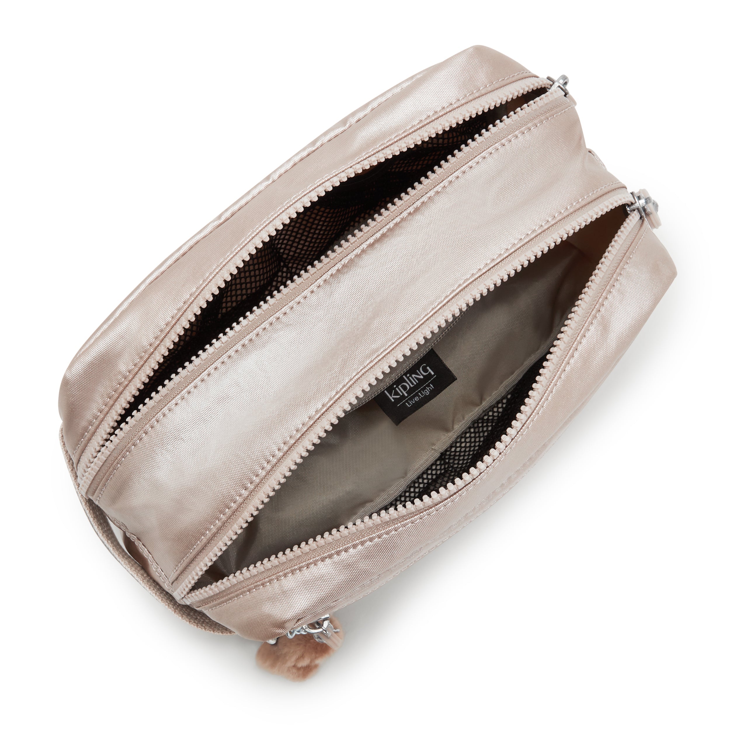 Kipling Amalfi in Quartz Metallic — angle view 3