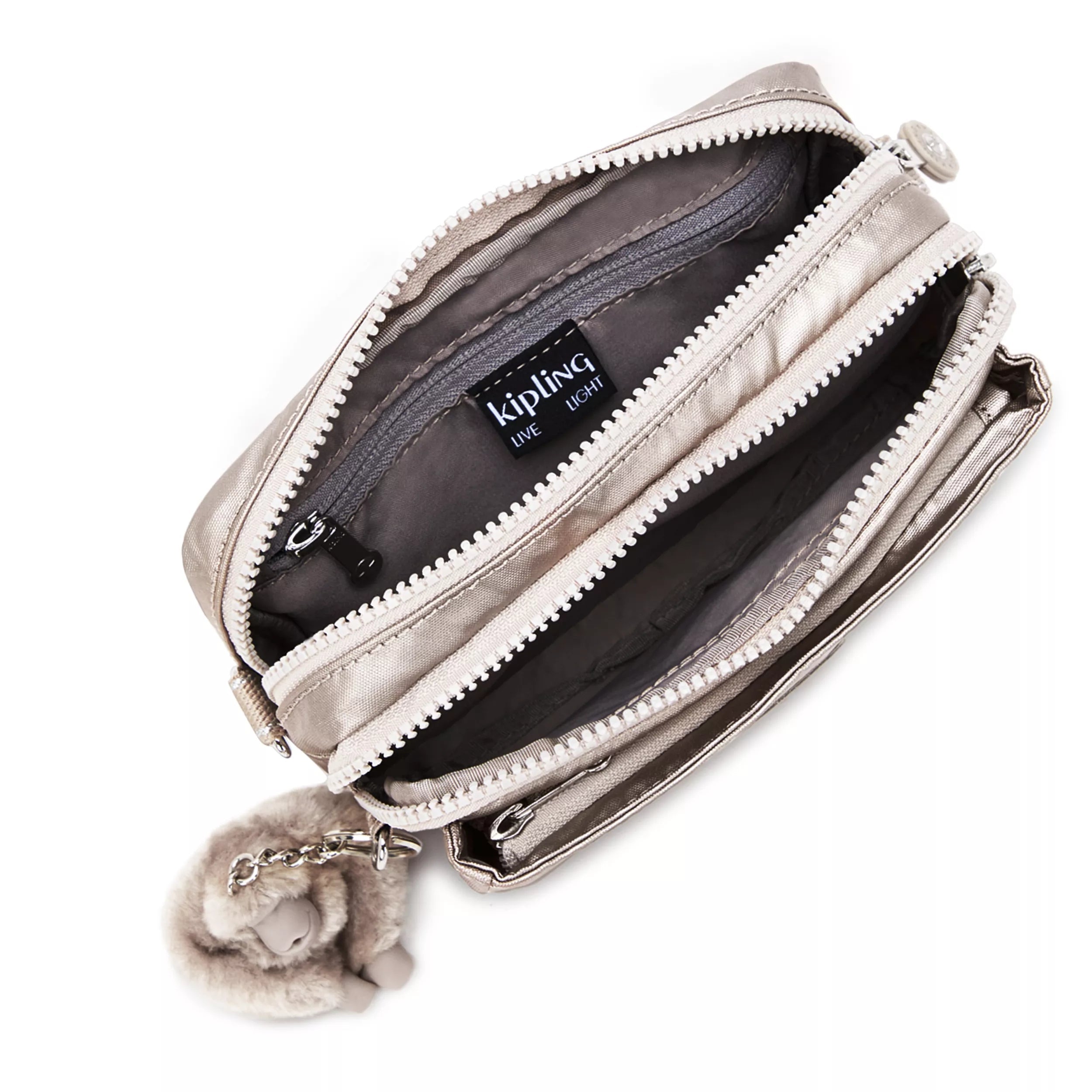 Kipling Abanu Multi in Metallic Glow — angle view 3