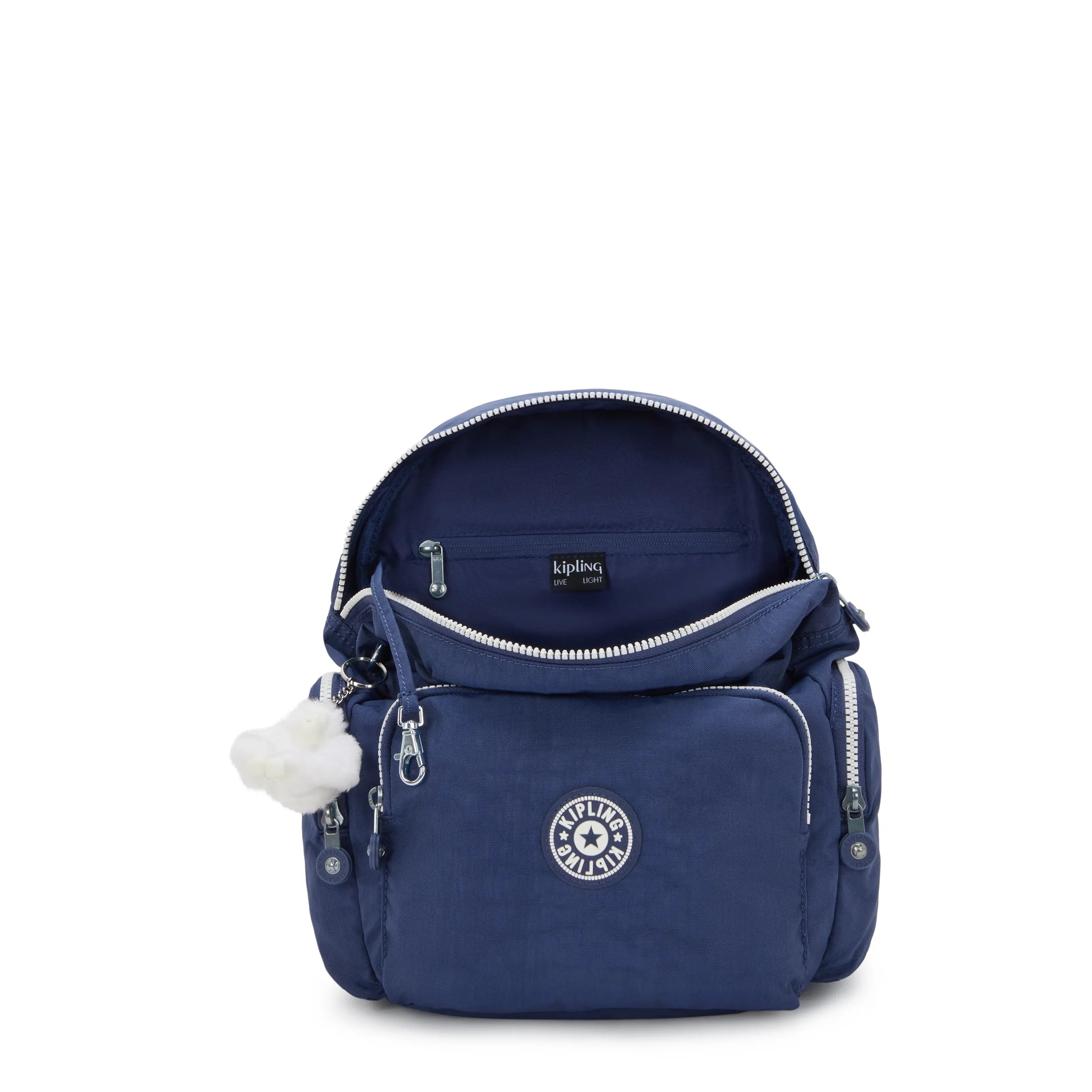 Kipling City Zip S in Casual Blue C — angle view 3
