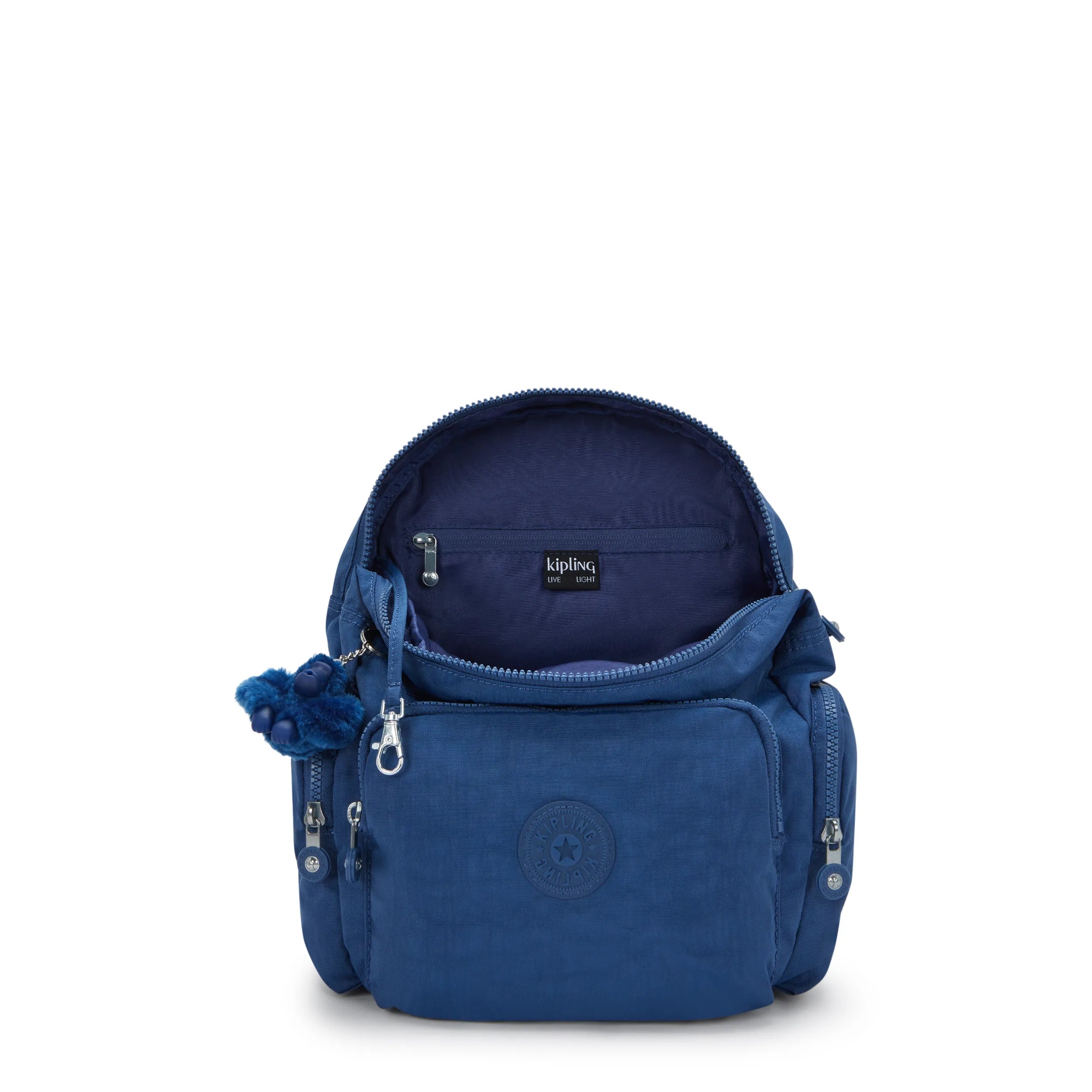 Kipling City Zip S in Casual Blue — angle view 3