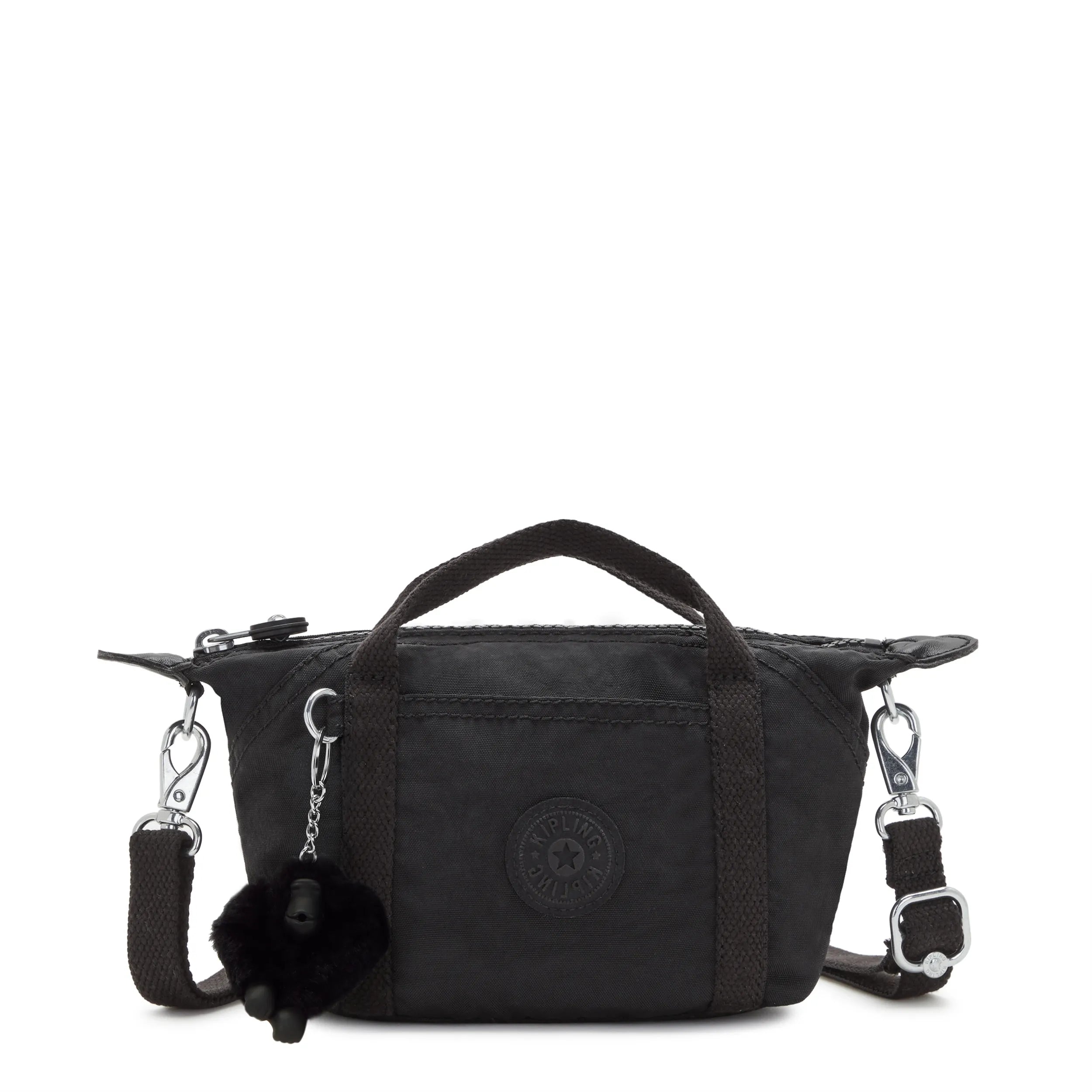 Kipling Art Compact in Black Noir — front view