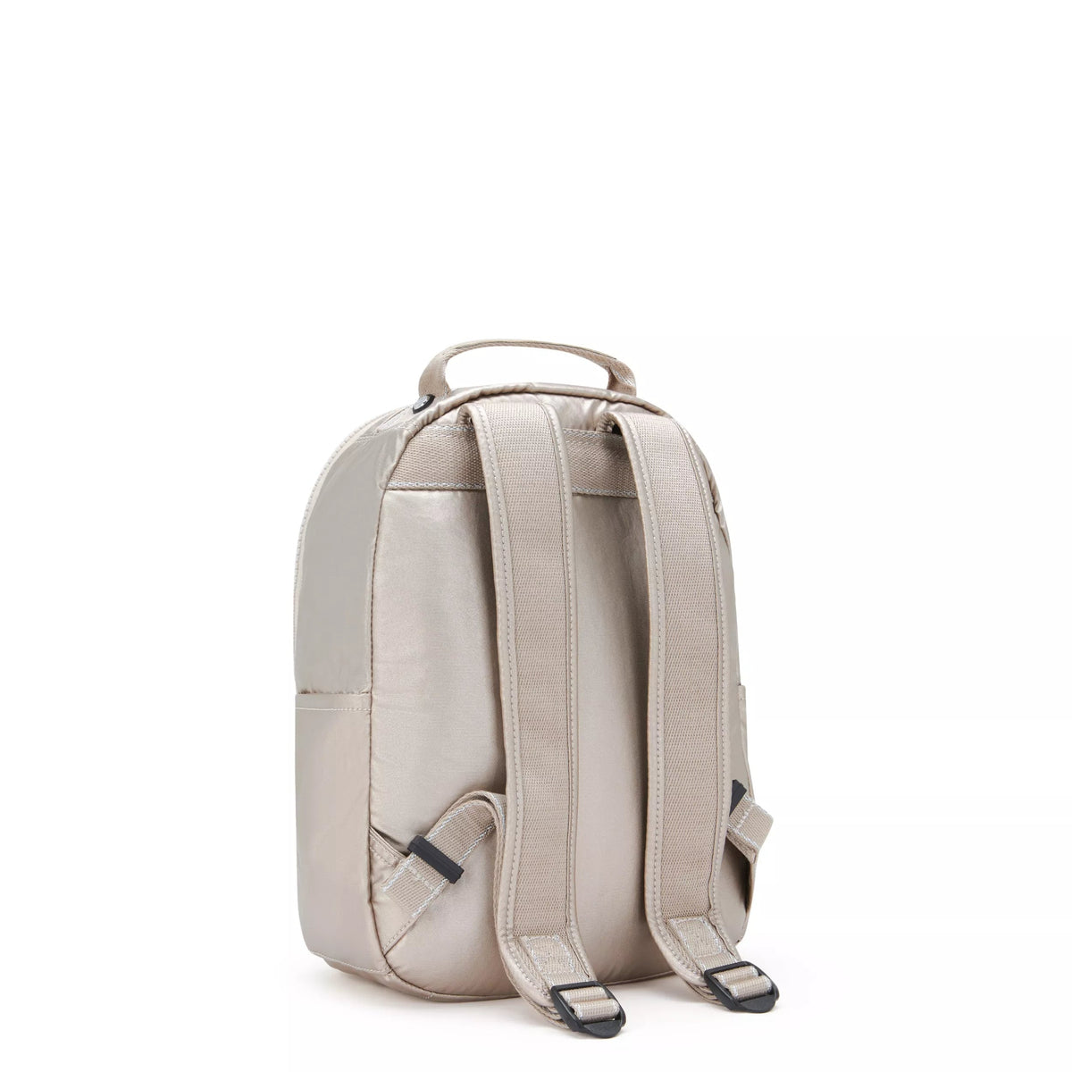 Kipling Seoul Small Backpack in Metallic Glow — back view