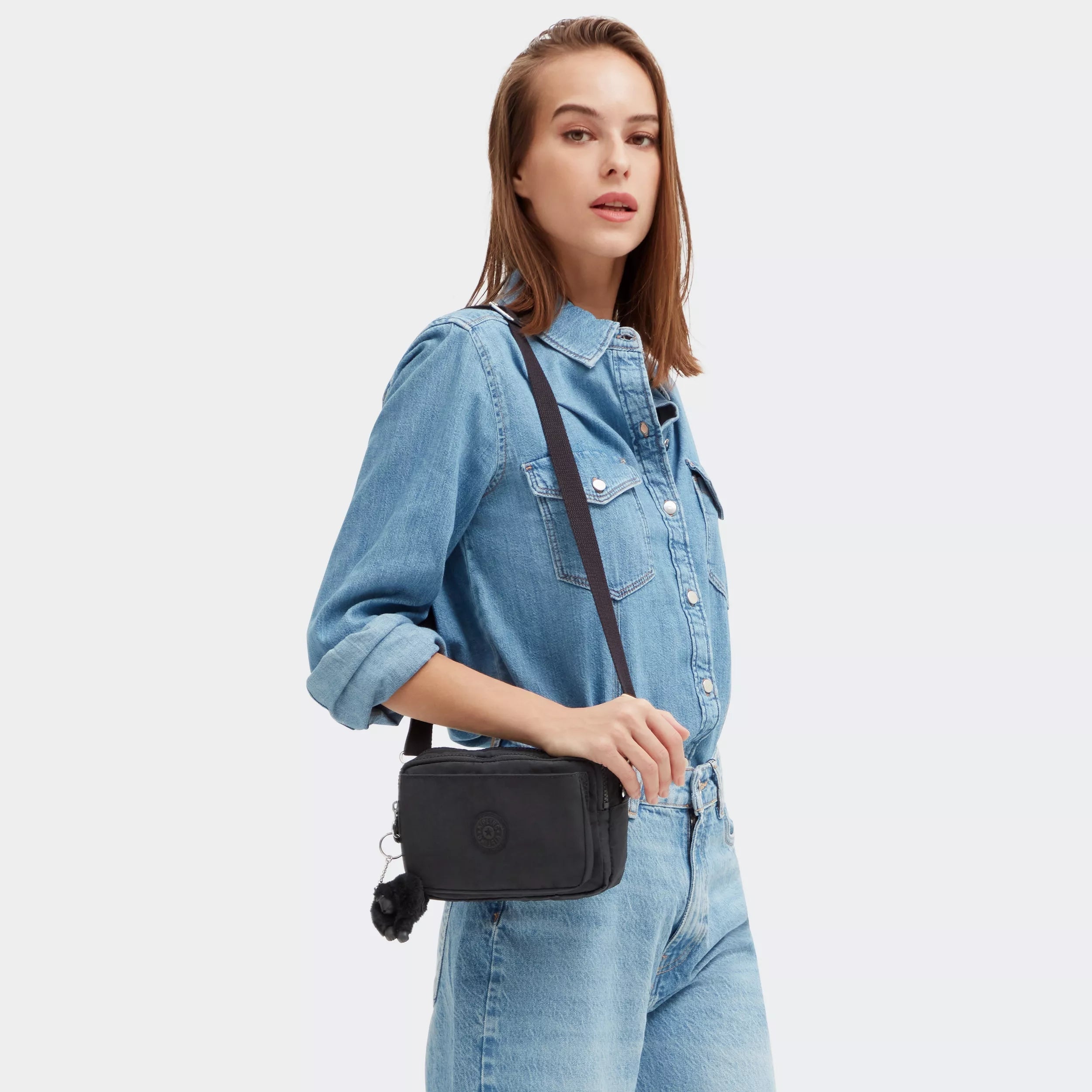 Kipling Abanu Multi in Black Noir — back view