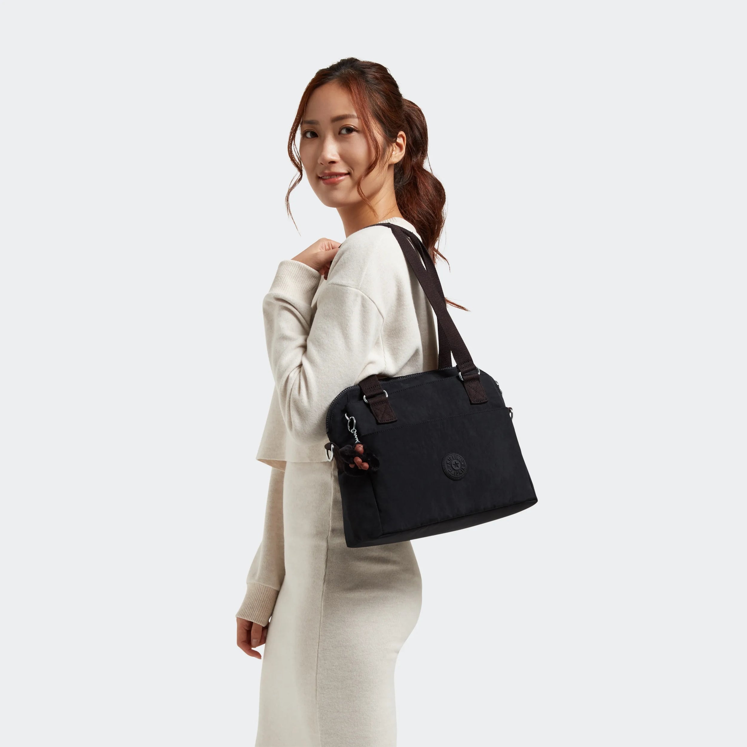 Kipling Felicity in Black Tonal — back view