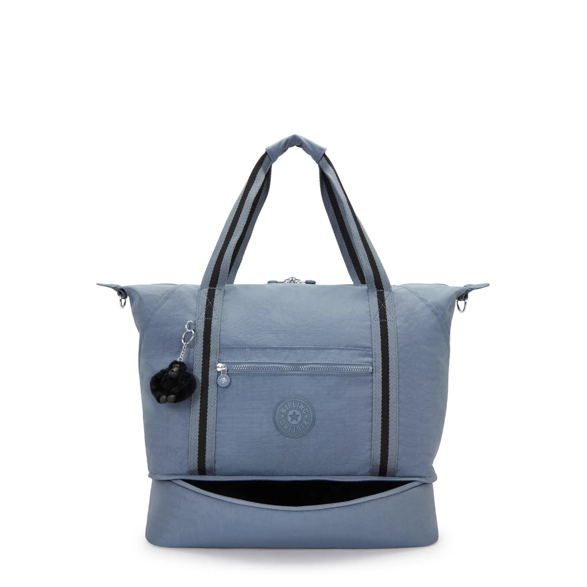 Kipling Art M Weekender in Blue Stone — side view