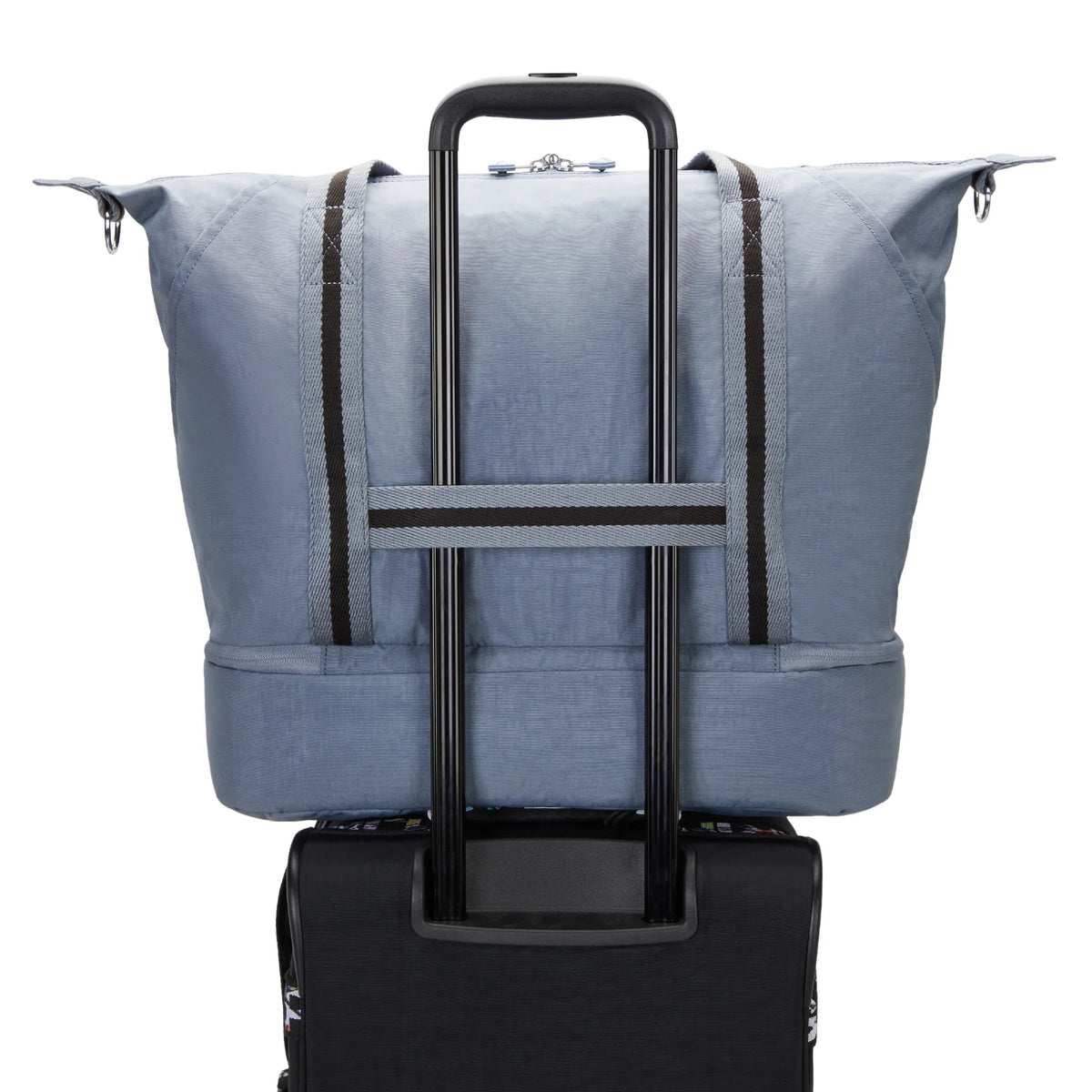 Kipling Art M Weekender in Blue Stone — detail view 2
