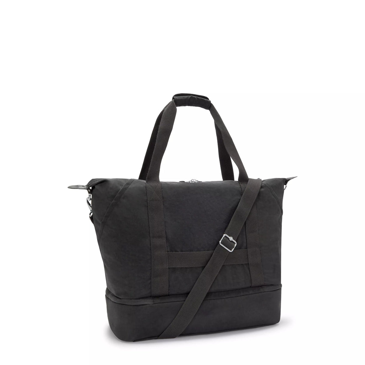 Kipling Art M Weekender in Black Noir — back view