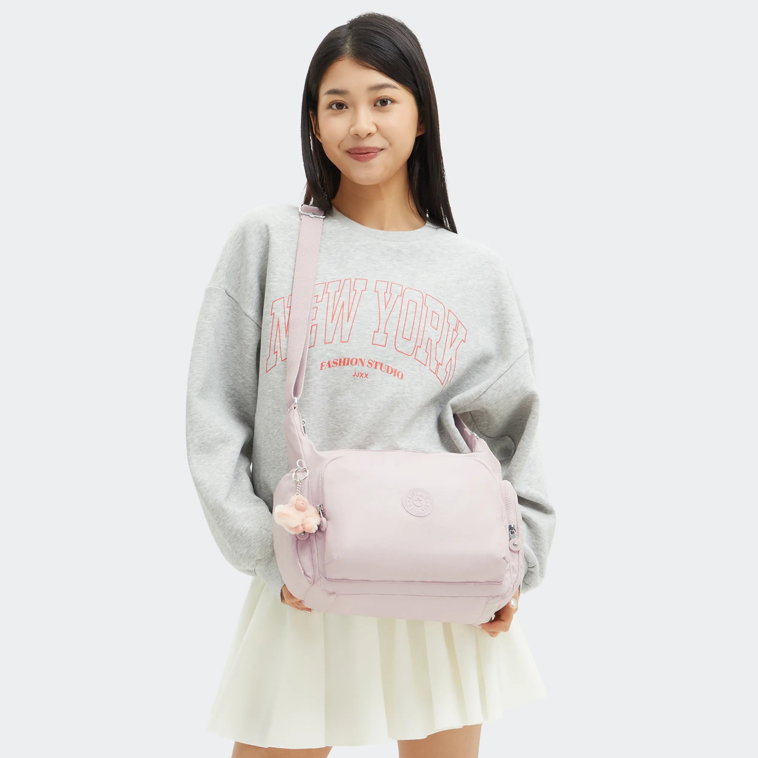Kipling Gabb in Pink Shine — back view
