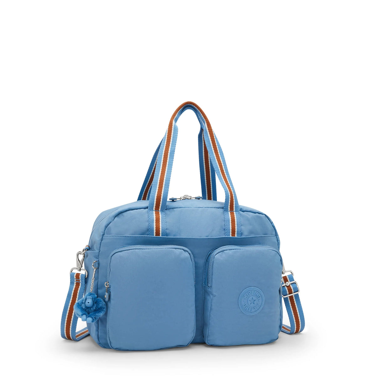 Kipling Defea Extra Large Weekender Duffle Bag in Vintage Blue — angle view