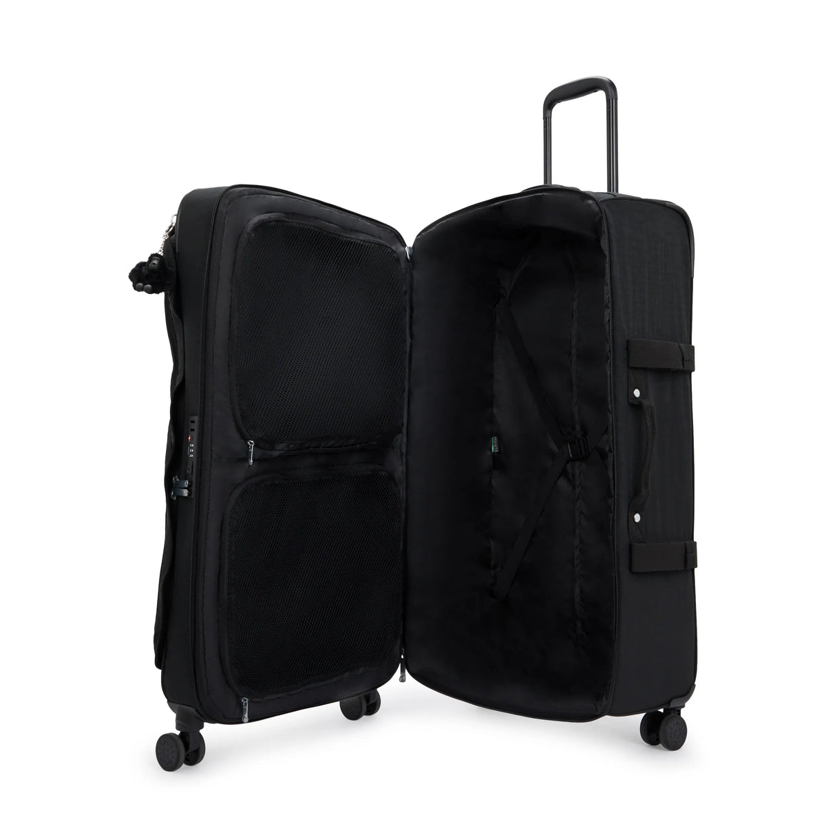 Kipling Spontaneous Large Rolling Luggage in Black — interior view