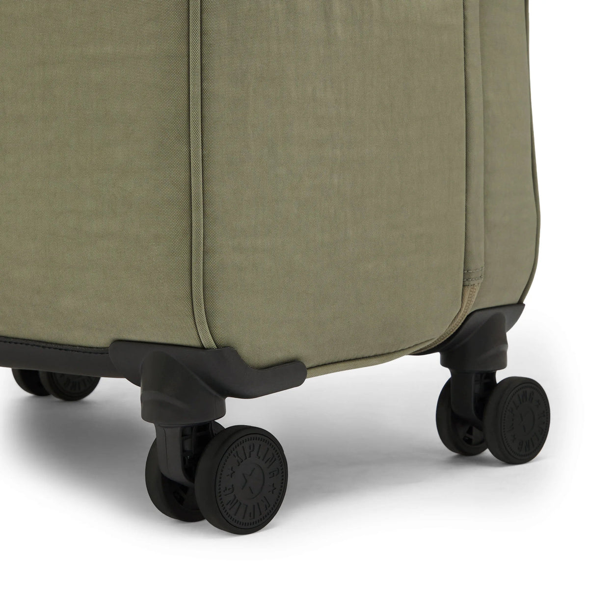 Kipling Spontaneous Large Rolling Luggage in Almost Sage — detail view