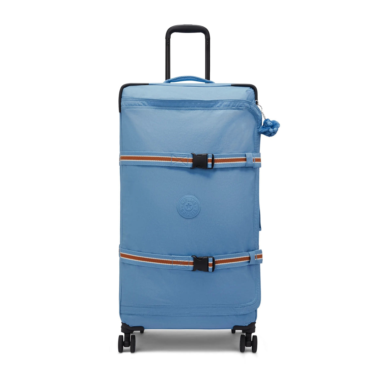 Kipling Spontaneous Large Rolling Luggage in Vintage Blue — front view
