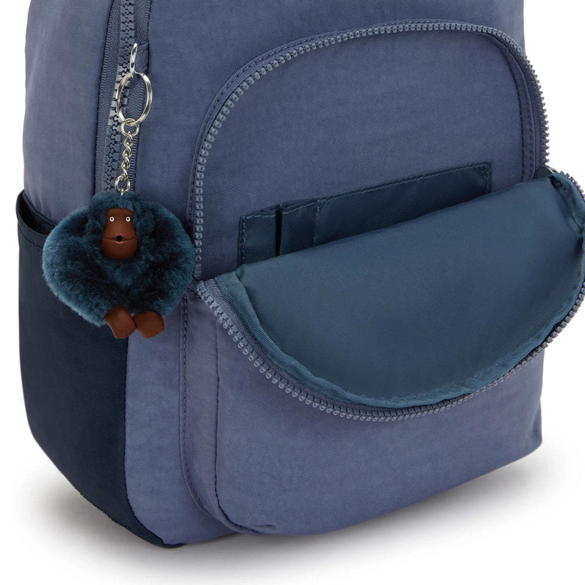 Kipling Seoul Small Backpack in Game Grey — interior view 2
