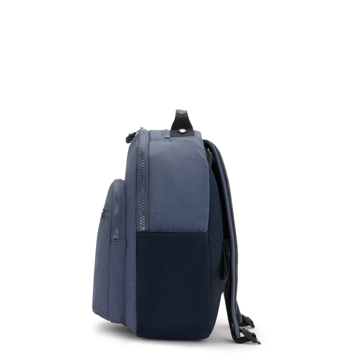 Kipling Seoul Small Backpack in Game Grey — side view