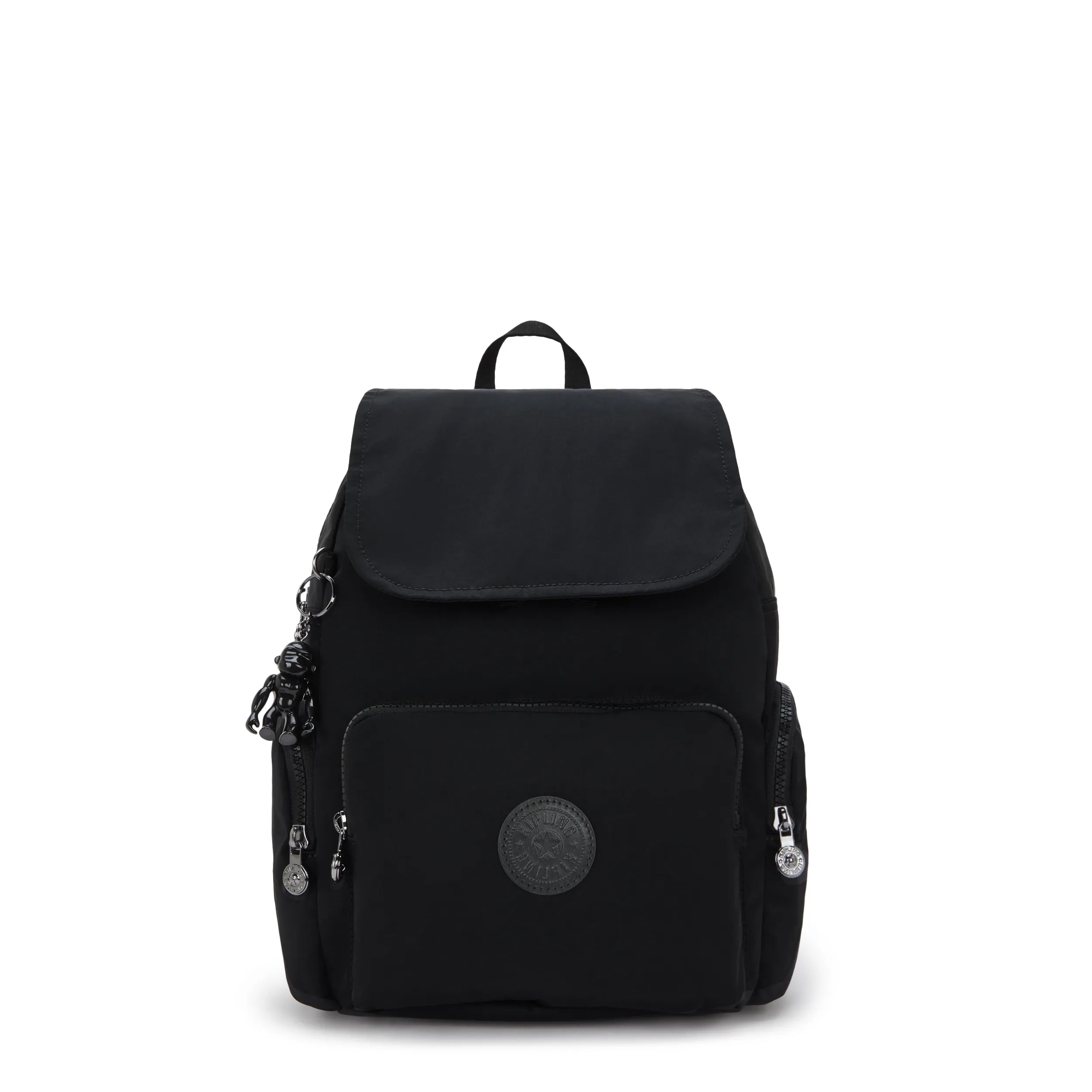 Kipling City Zip S in Infinite Black — front view