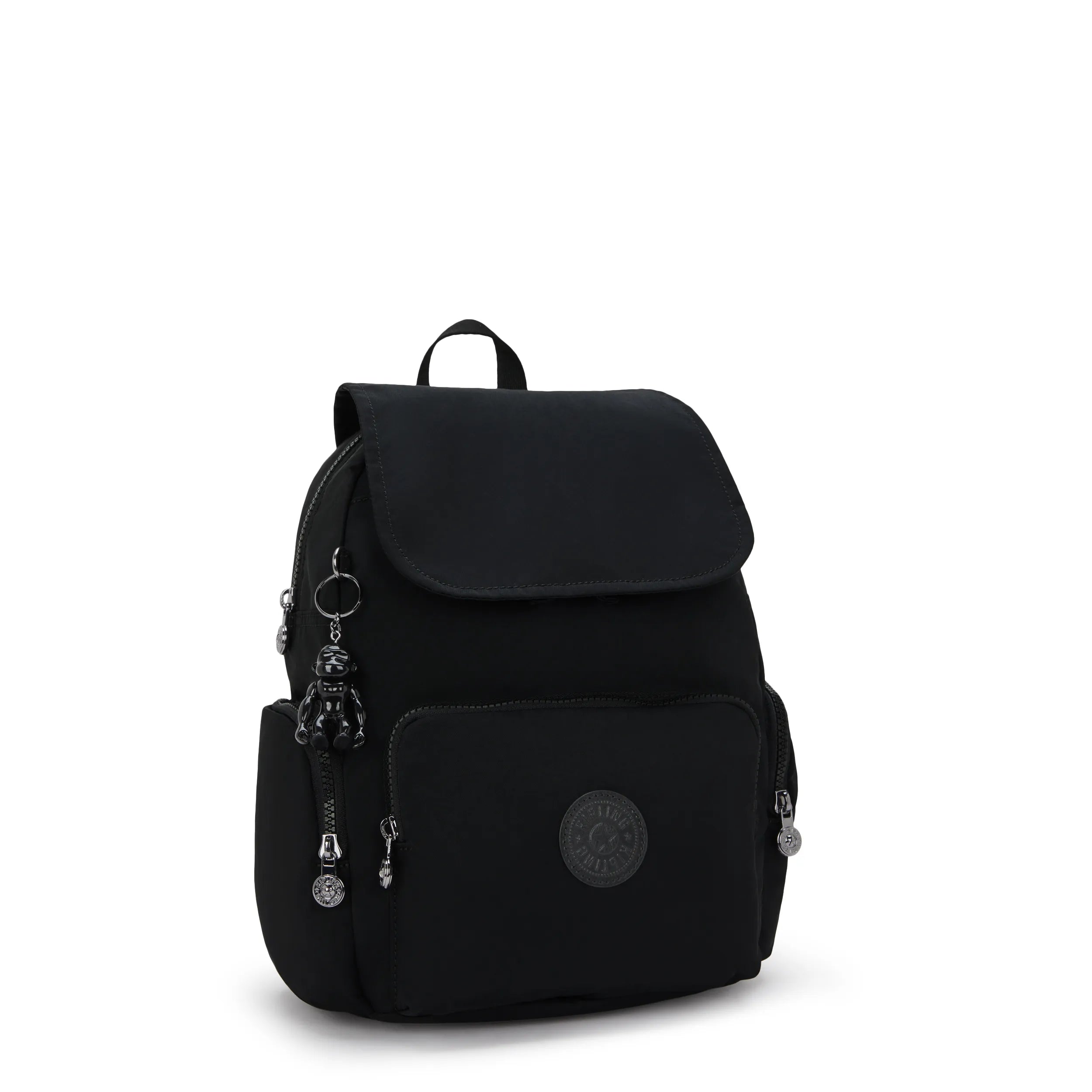 Kipling City Zip S in Infinite Black — interior view