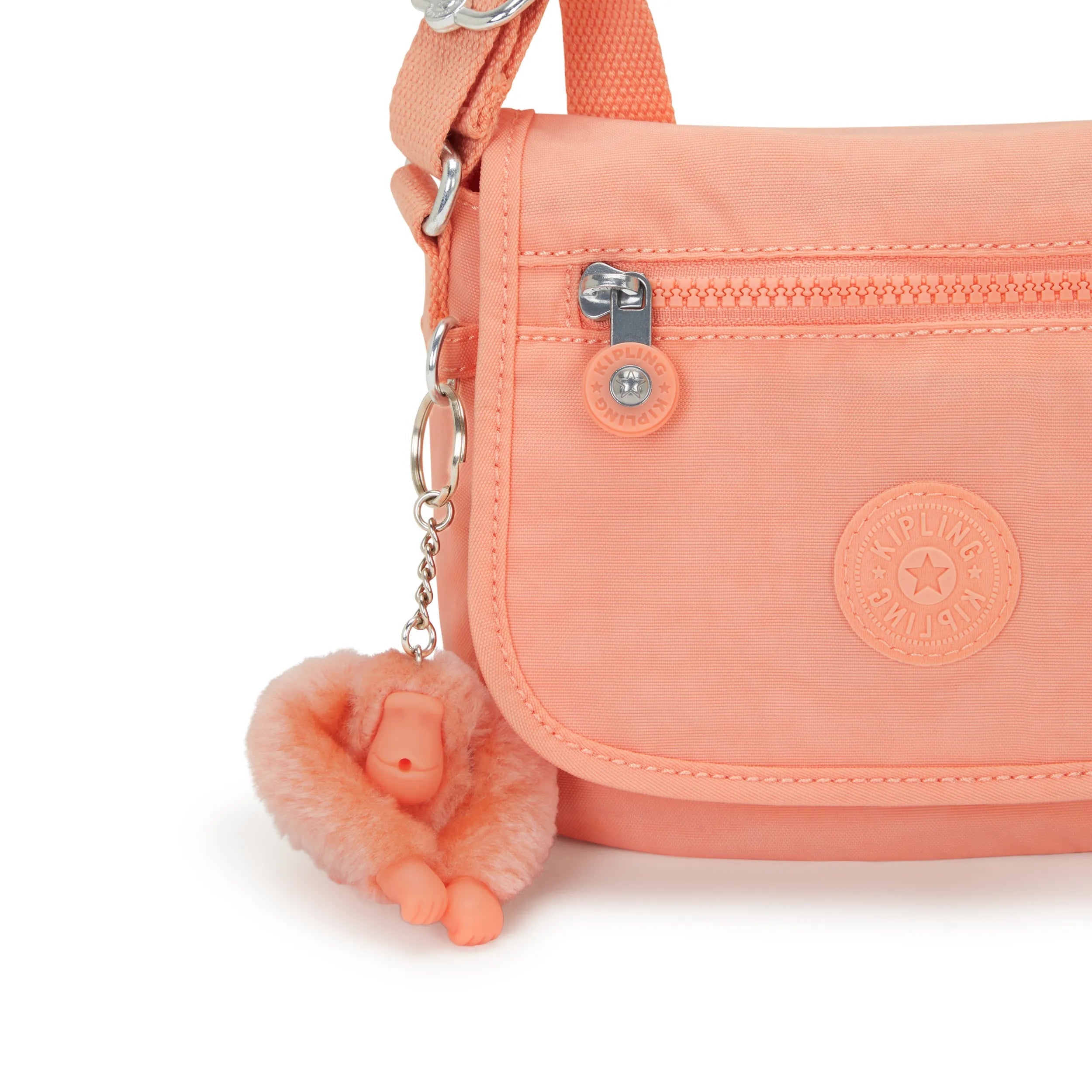 Kipling Sabian in Pinky Orange — detail view