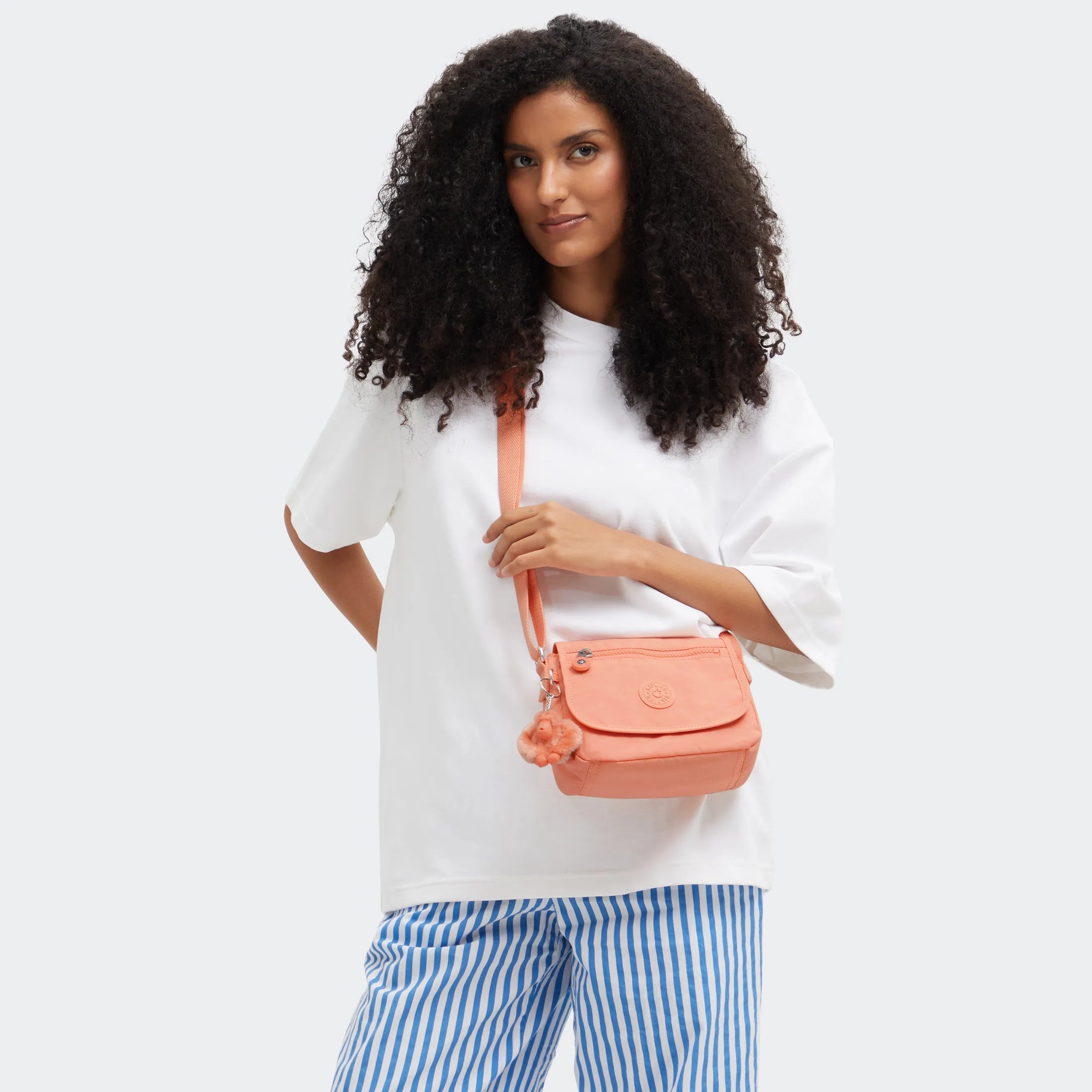 Kipling Sabian in Pinky Orange — back view