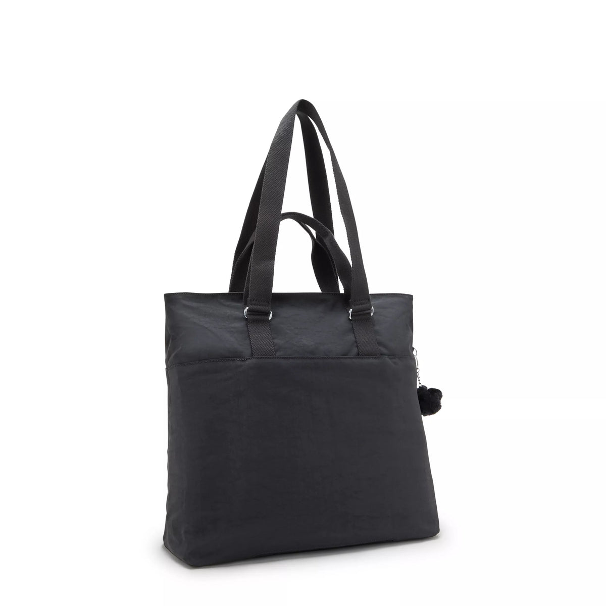 Kipling India  16" Laptop Tote Bag in Black Noir — back view