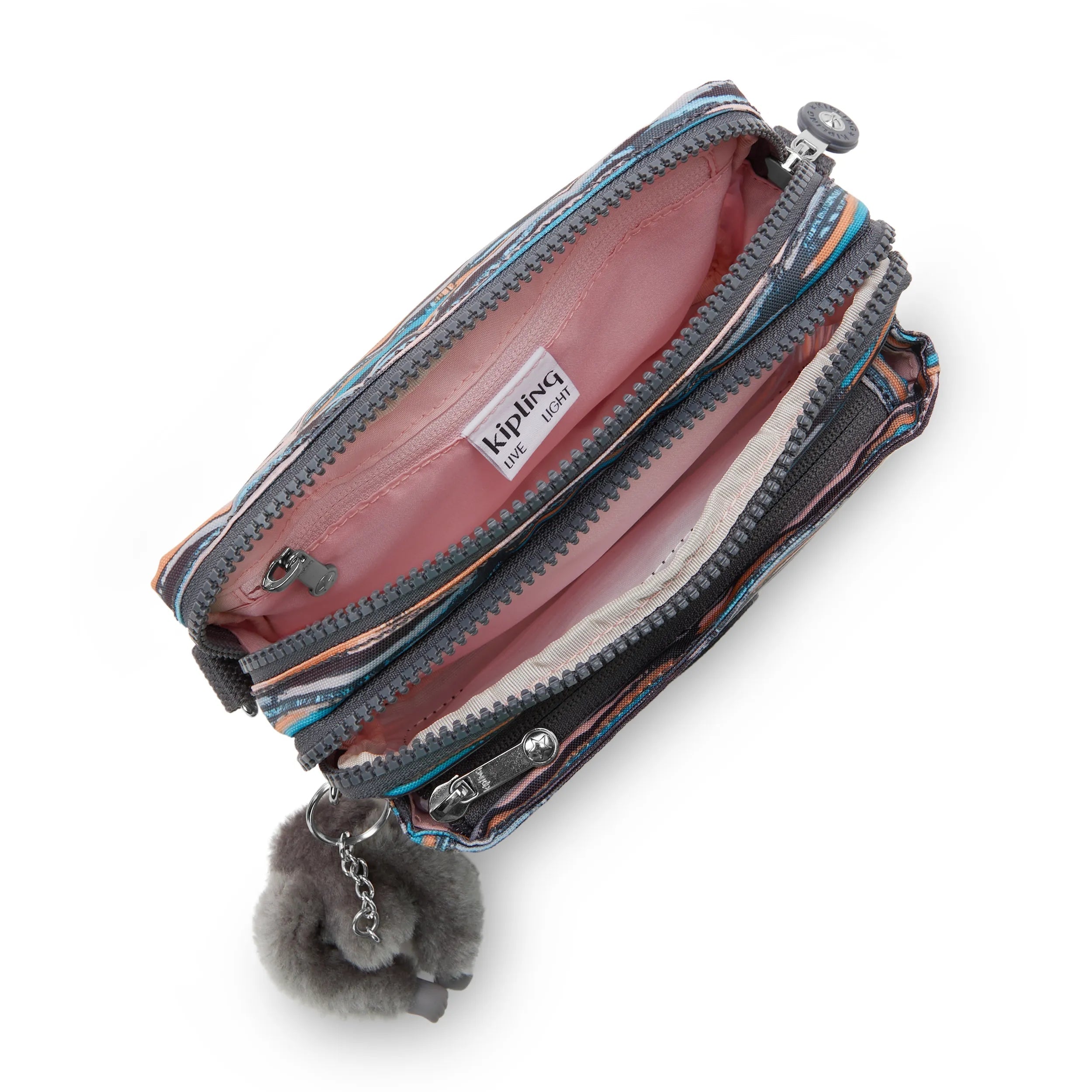 Kipling Abanu Multi in Mineral Stripes — angle view 3