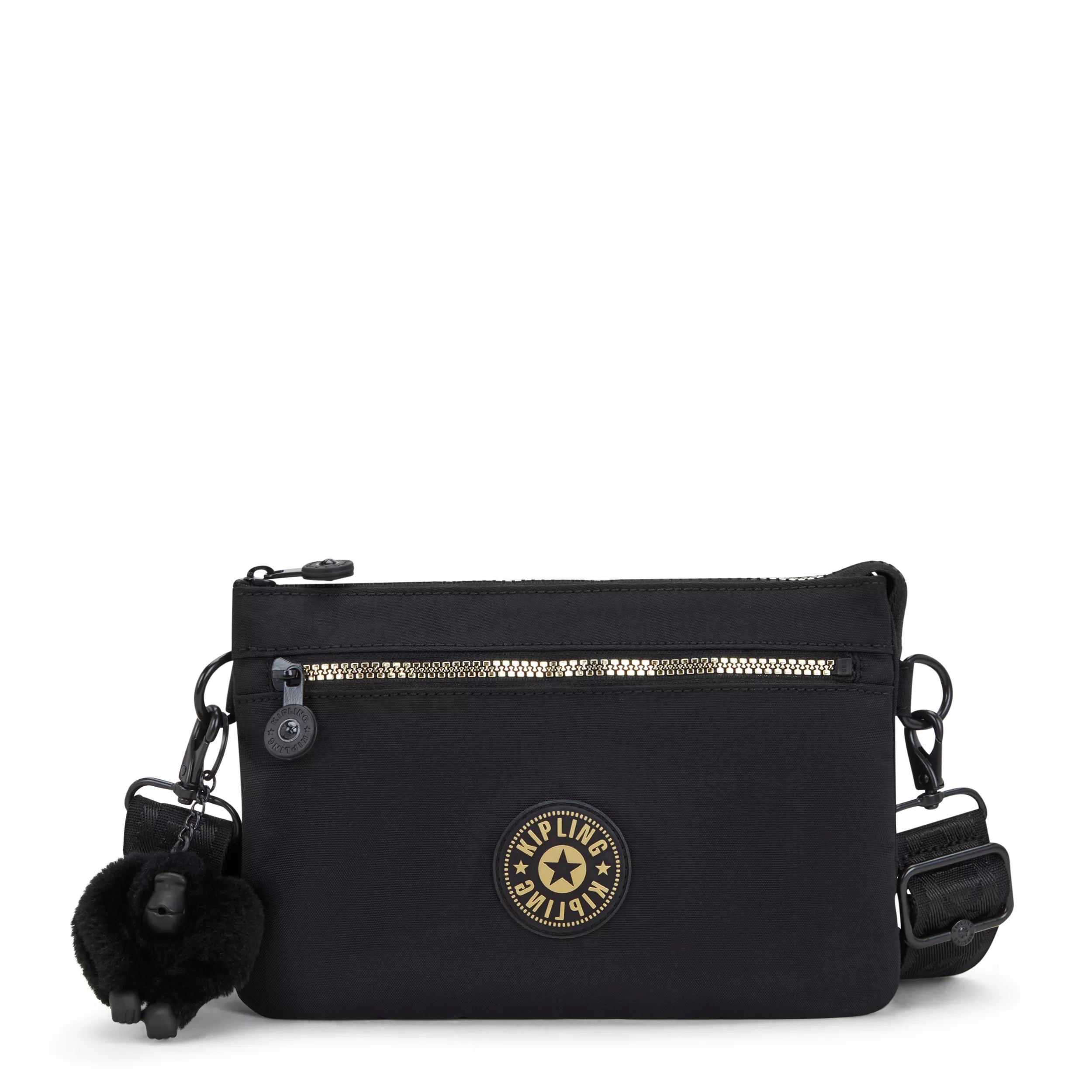 Kipling Riri Zip in Glorious Gold — front view