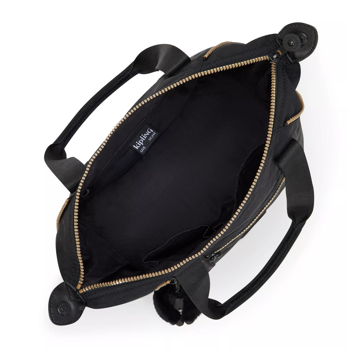 Kipling Art Mini Shoulder Bag in Glorious Gold — interior view