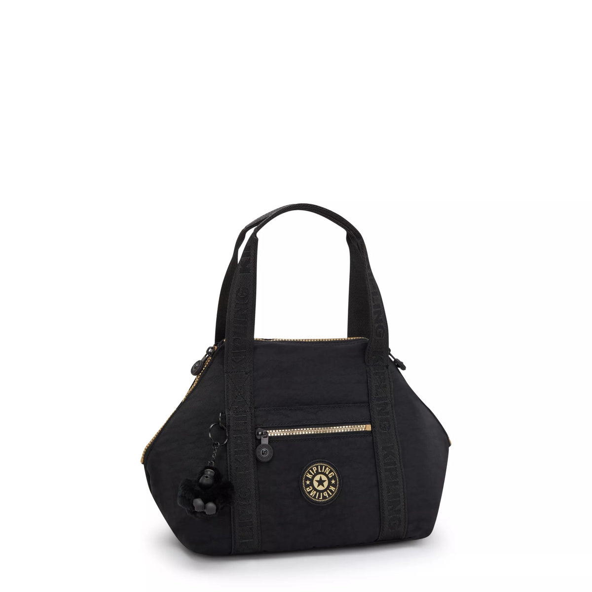 Kipling Art Mini Shoulder Bag in Glorious Gold — angle view 2