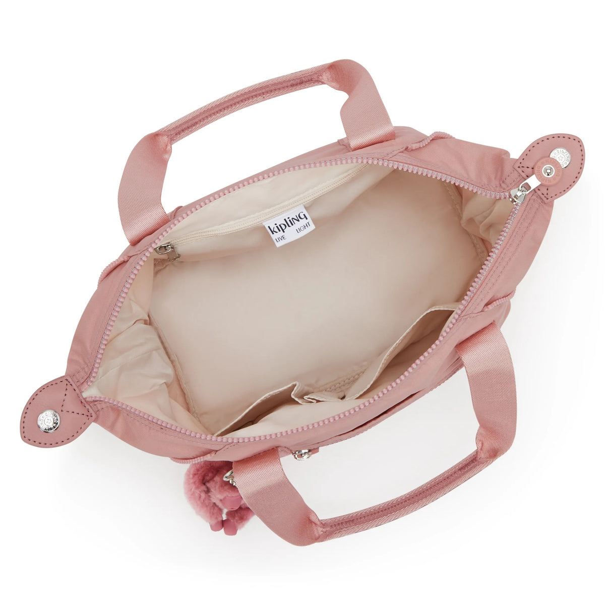 Kipling Art Mini Shoulder Bag in Glorious Pink — interior view