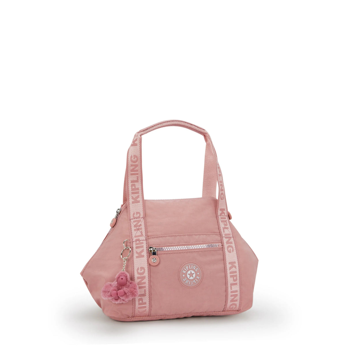 Kipling Art Mini Shoulder Bag in Glorious Pink — angle view 2