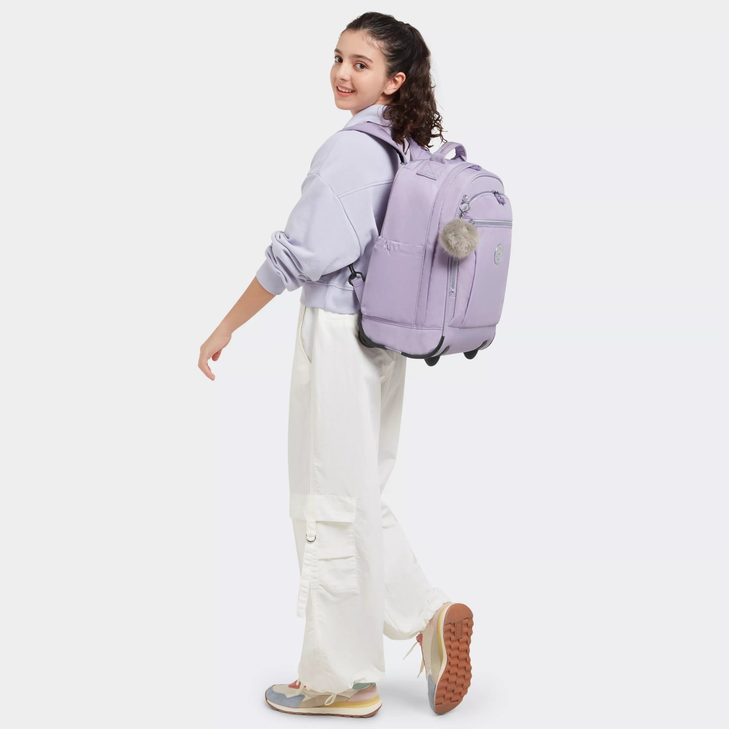 Kipling Gaze in Bridal Lavender — back view