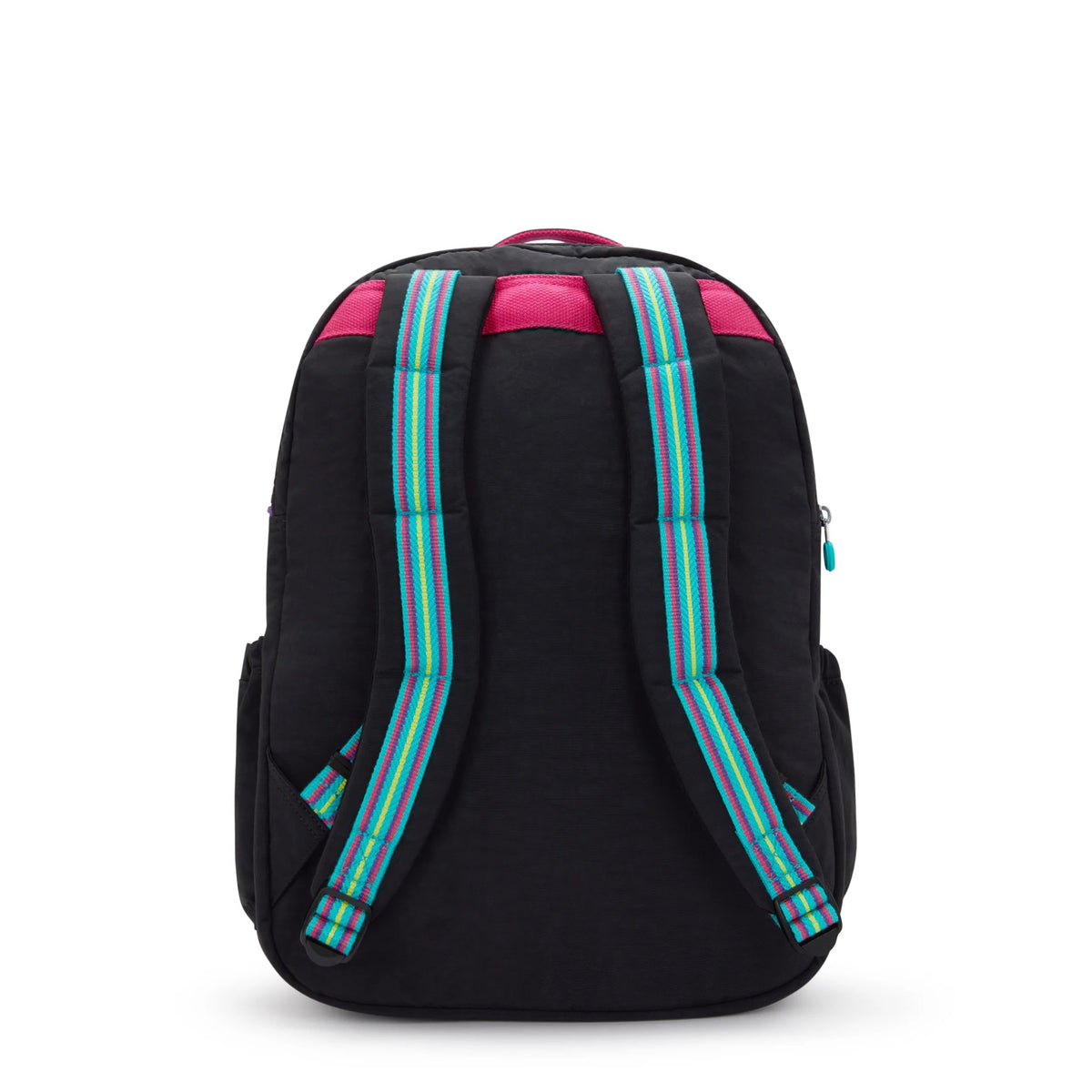 Kipling Seoul Extra Large 17" Laptop Backpack in Black Fun C — back view 2