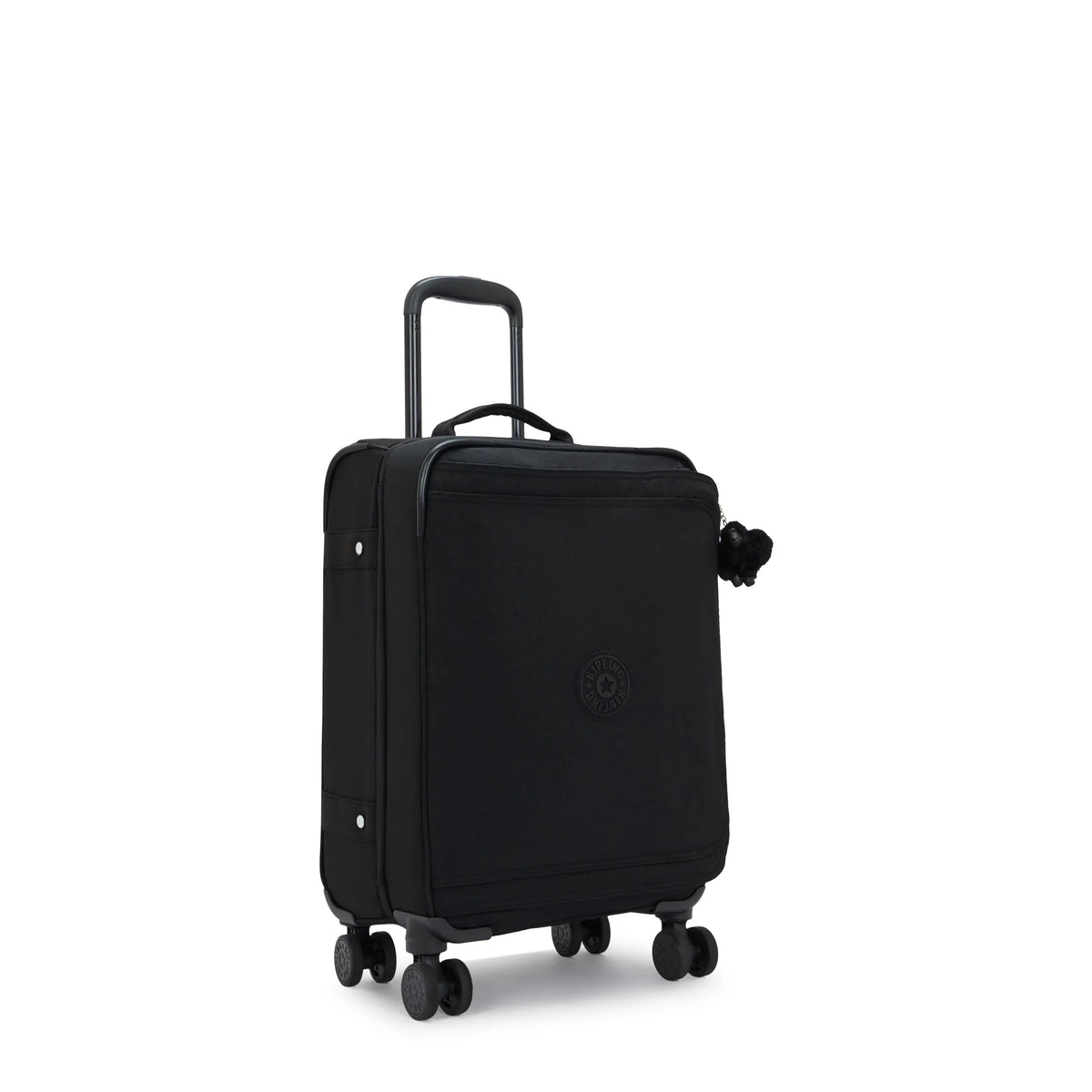Kipling Spontaneous Small  Rolling Luggage-Carry On in Black — angle view